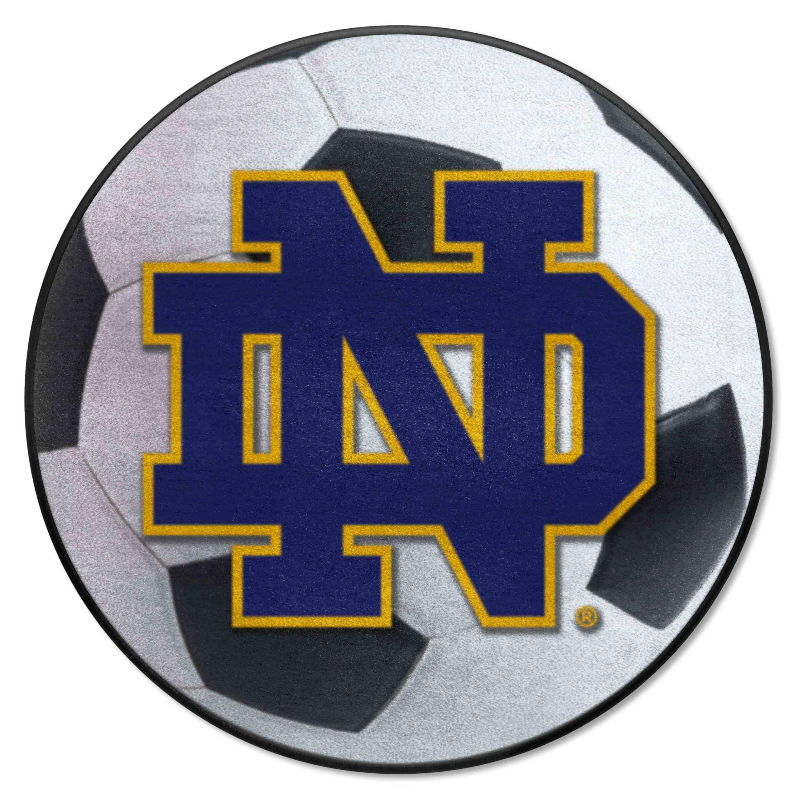 Fanmats 4419 Notre Dame Fighting Irish Nylon Soccer Ball Rug