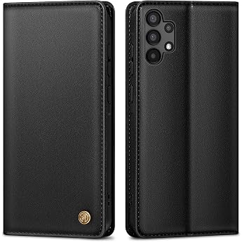Mobile Phone Case for Samsung Galaxy A13 4G/5G/A04S Case Premium Leather Protective Case for Samsung A13 Case Wallet Card Slot Stand Function Flip Case for Galaxy A13 Foldable Black