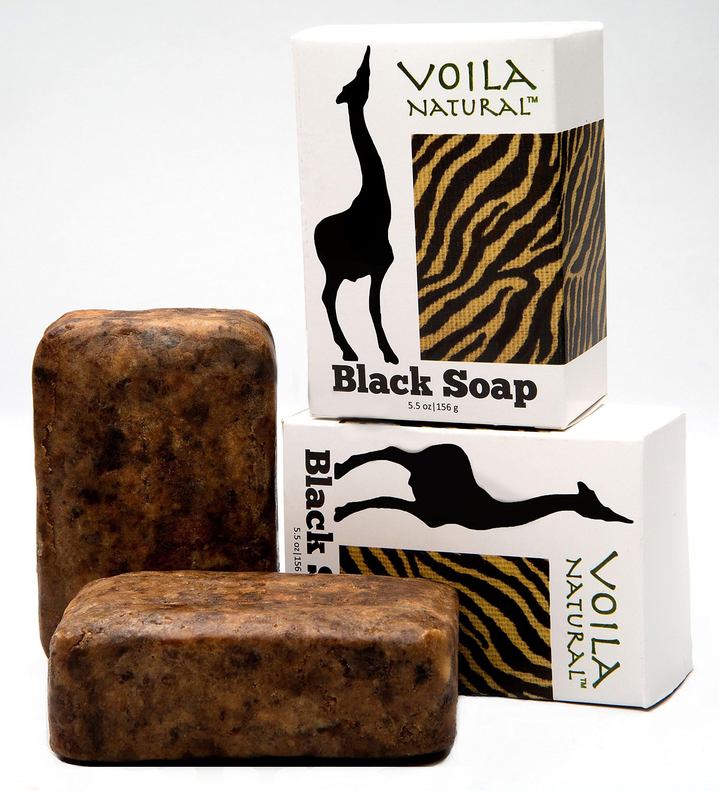 African Black Soap With 30% Shea Butter - Plus Bonus Face Oil With Rosehip, Argan, Jojoba & Marula (pack of 2)