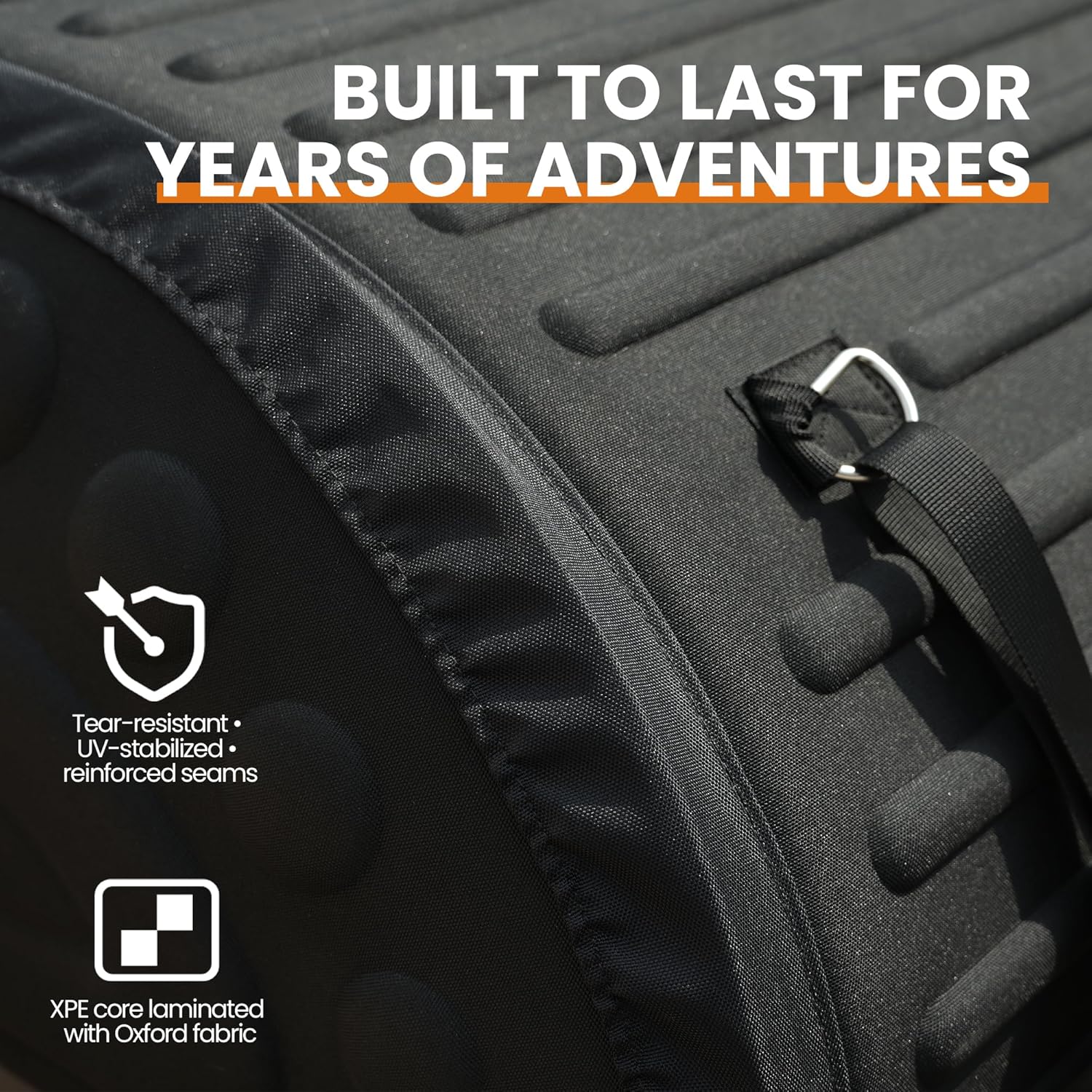 Bayati Rooftop Cargo Carrier Bag, 12.7 Cu Ft Waterproof Soft Roof Bag, Aerodynamic Low-Profile Design for Better Gas Mileage, Fits All Vehicles with/Without Roof Rack – SUV, Truck, Van, Jeep