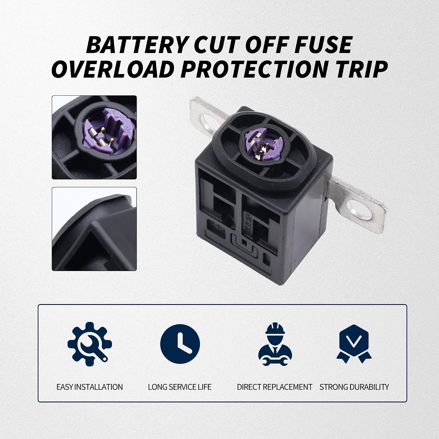 Battery Fuse Box Overload Protection Trip Compatible with Audi A3 A4 A5 A6 A8 Q5 Q7 TT RS4 RS5 RS6 RS7 VW Arteon Golf Passat Polo Touareg Replaces# 4F0915519 8P0937548 4F0915457 8J0915459