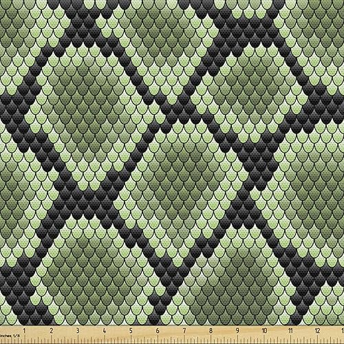 Miniatura 97 de Tela de panda Lunarable de The Yard, diseño de oso asiático con dibujos animados comiendo hojas y ramas, animal silvestre, tela decorativa para