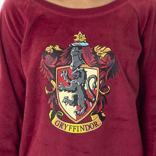 Miniatura 2 de Harry Potter Juniors Hogwart Castle House Crest - Conjunto de pijama de forro polar para correr, las 4 casas disponibles