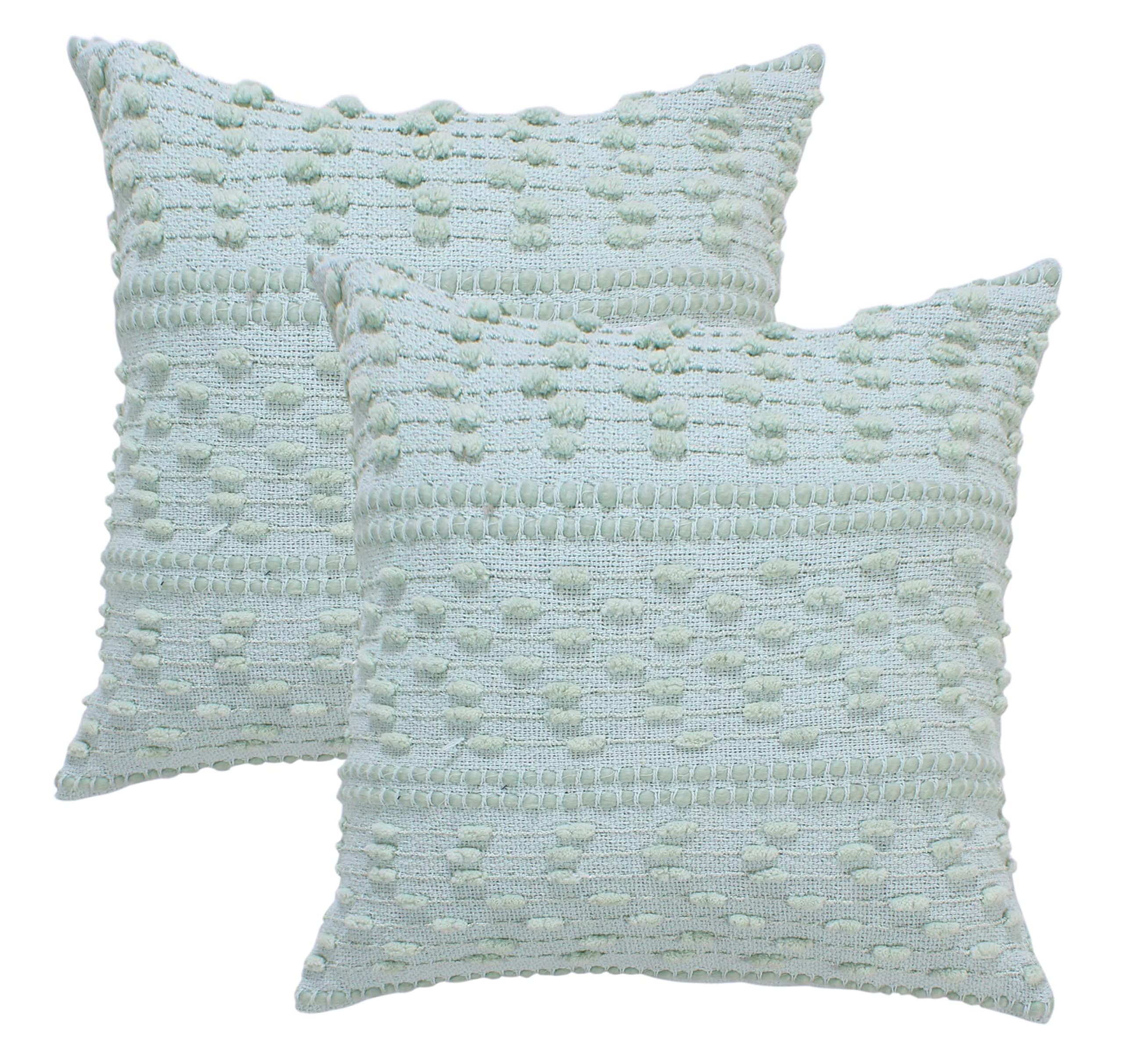 TÅGHAKMAL Housse De Coussin, Beige/fait Main Pompon, 50x50 Cm (20x20") - CA
