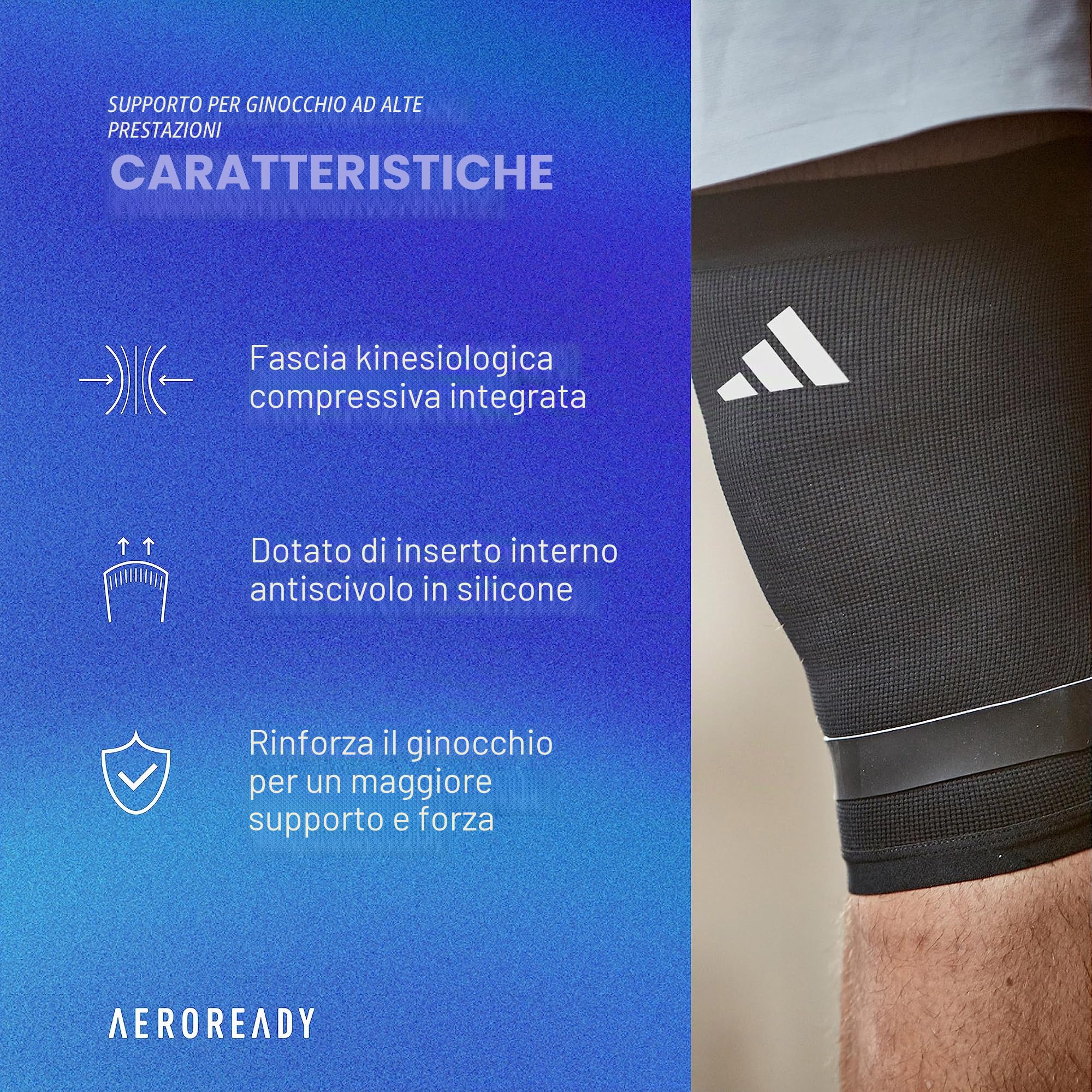 adidas Aeroready Prestazione Supporti - Caviglia, Gomito & Ginocchio