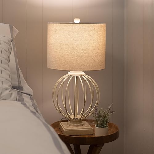 Miniatura 11 de Lavish Home Juego de 2 lámparas de mesa - Lámparas modernas con puertos de carga USB y bombillas LED - para decoración de sala de estar, oficina o