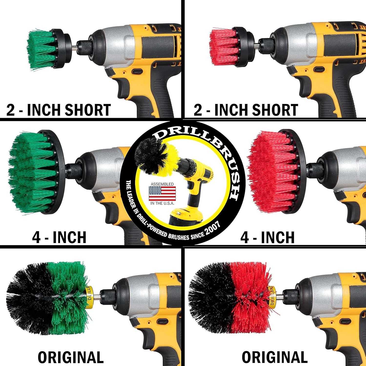 These Bundled Medium Stiffness and Heavy-Duty Stiff Brushes Will Handle Any Mess with Ease! Get Two 3piece Kits Now with This Bundle