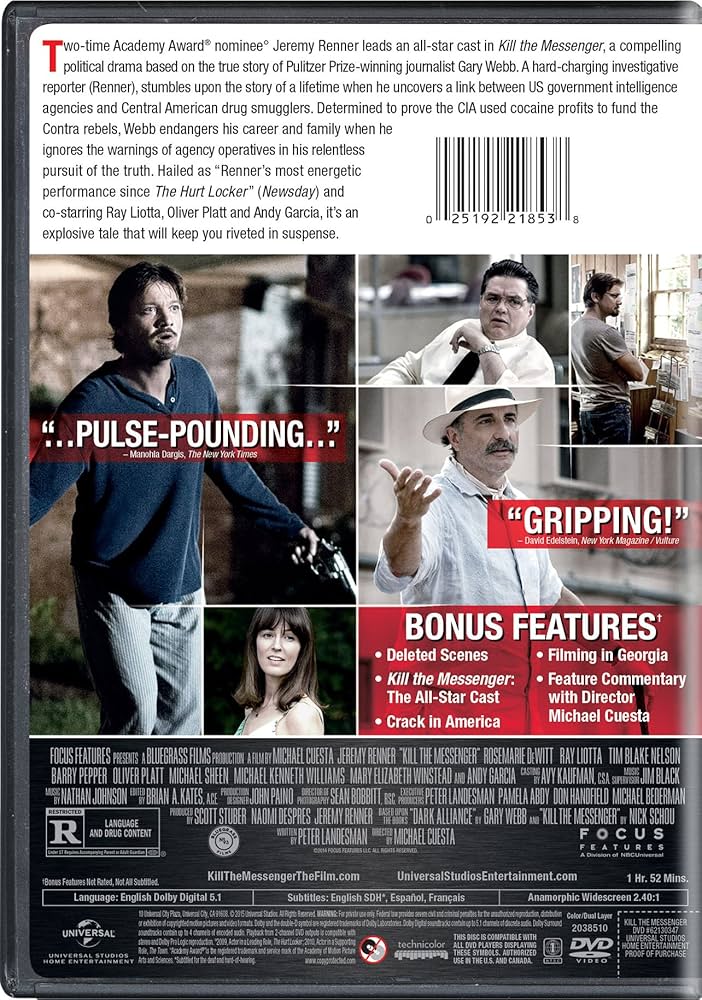 Kill the Messenger [Import]: Amazon.ca: Movies & TV Shows