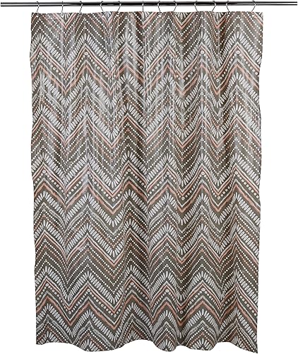 Miniatura 6 de Bath Bliss Design PEVA - Cortina de ducha | Dimensiones: 70 x 72 pulgadas | 12 ojales de metal | Accesorios de baño | Borde de malla reforzada |