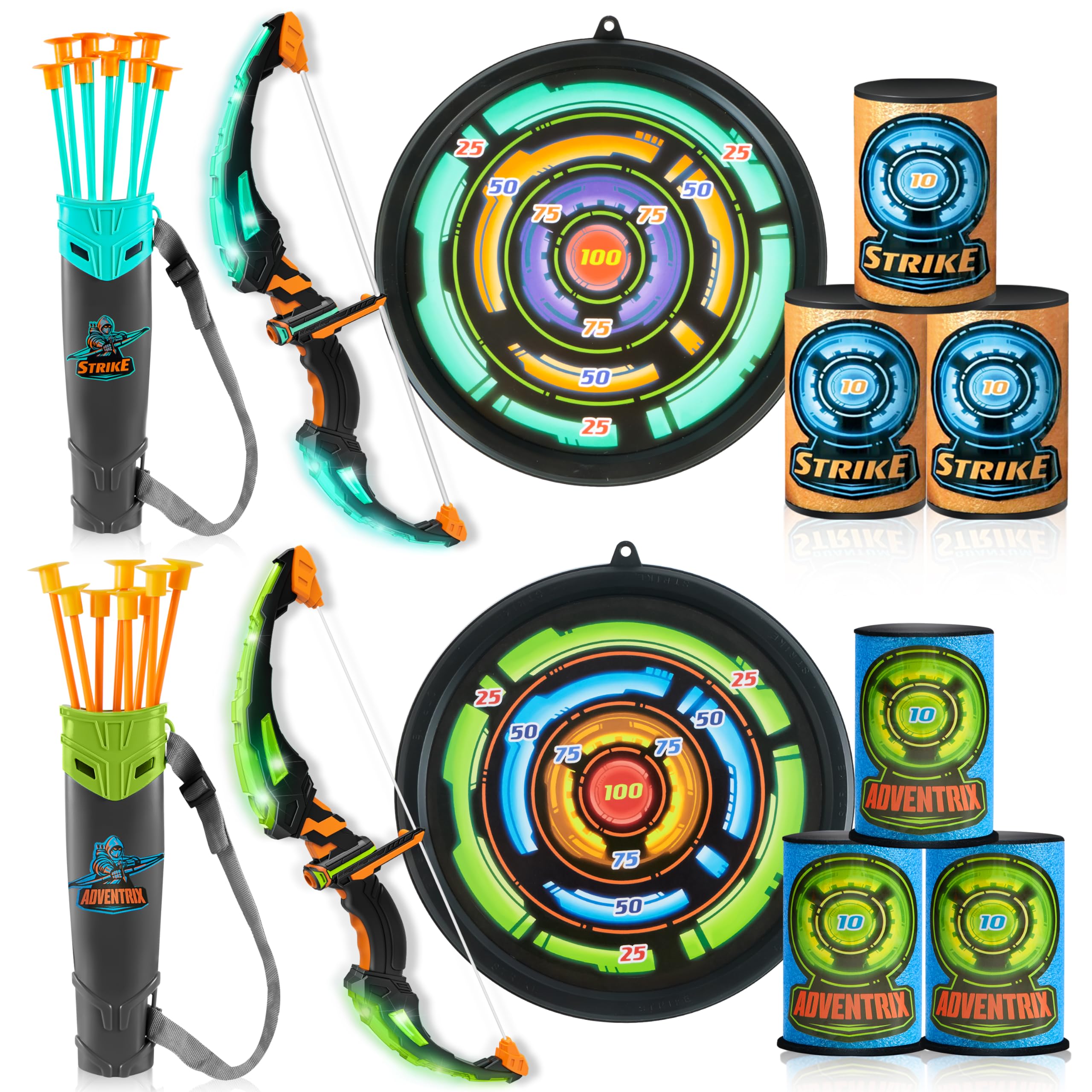 Amazon.com: JOYIN Kids LED Light Bow and Arrow Set (Aqua Blue and