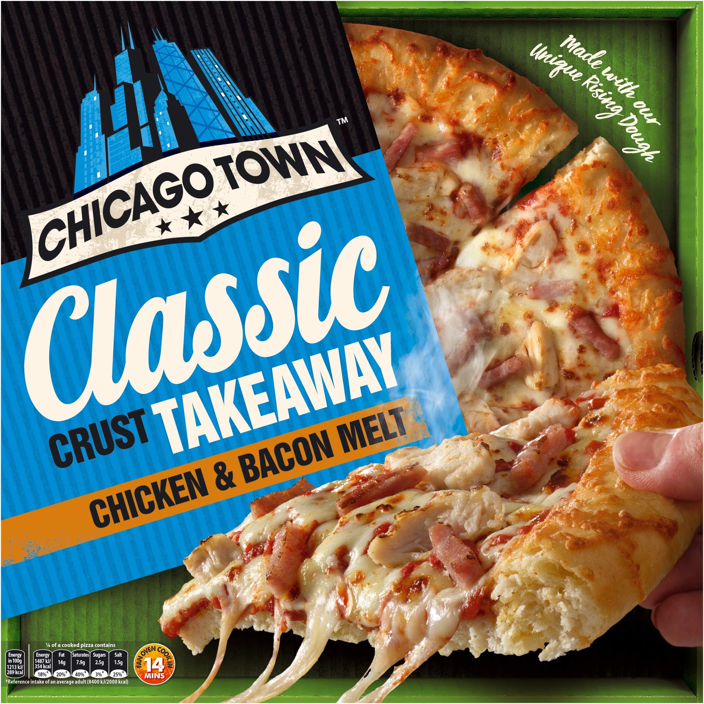 Chicago Town Takeaway Large Chicken & Bacon Pizza, 495 g (Frozen)