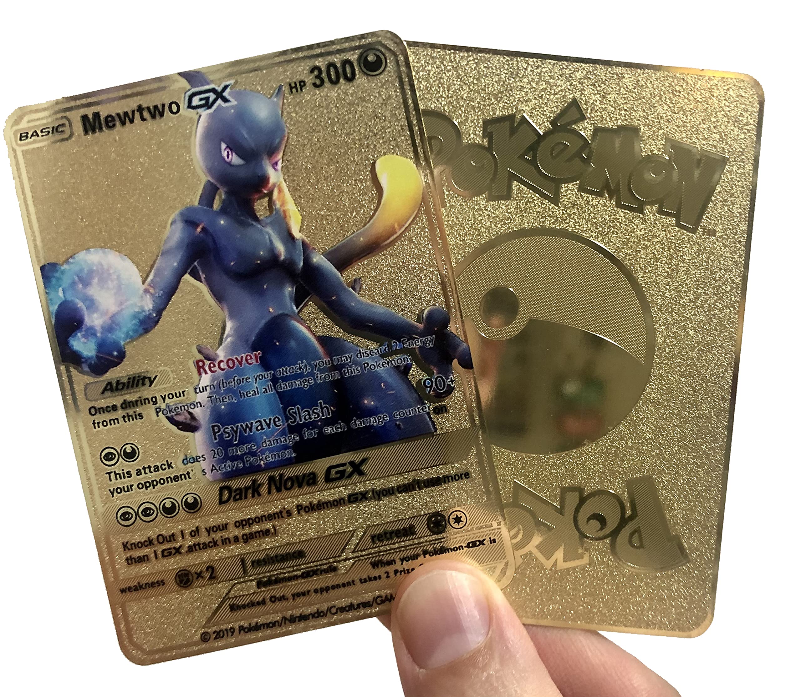 Buy Shadow Mewtwo GX Ultra Rare Gold Metal Pokemon Card Online At 