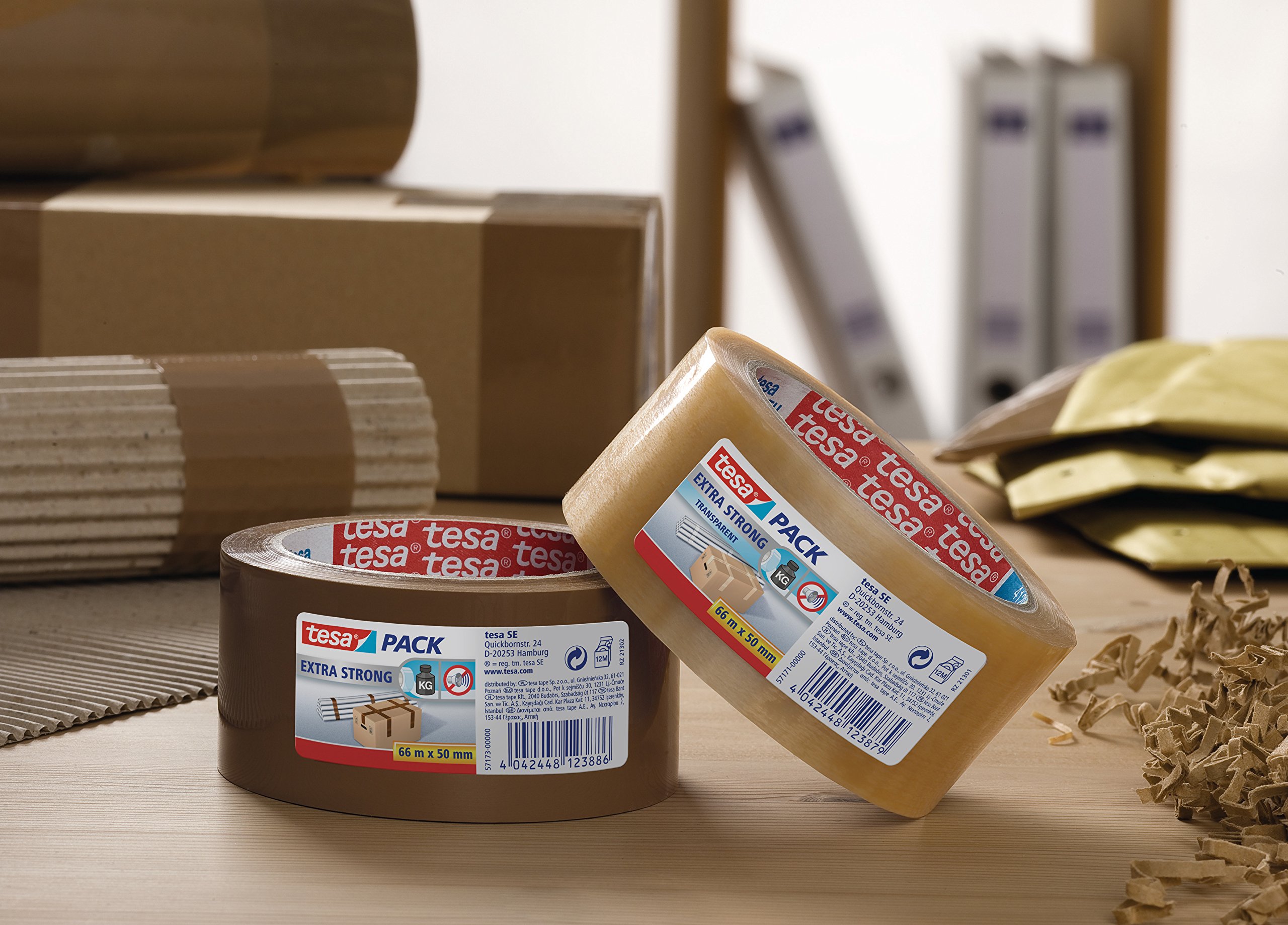 BOEI PACK 6 Rotoli Nastro Adesivo Arrone 66 X 48 Nastro Da - Foto 4