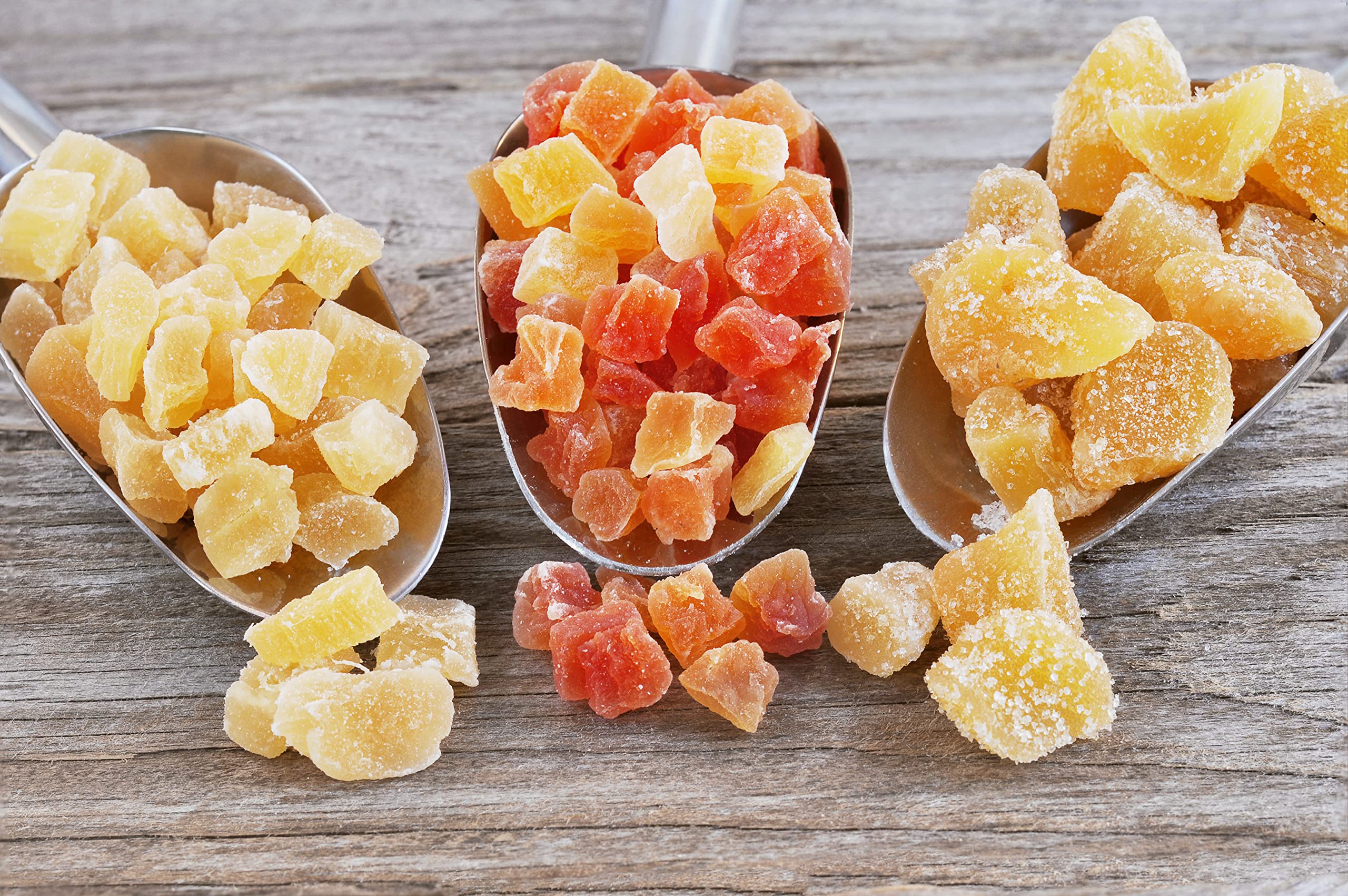 MAÎTRE PRUNILLE - Gingembre Confit Festif - Demi-Lamelle - Source De Magnésium, Fer, Calcium, Phosphore - Riche En Vitamines & Anti-Oxydant - Bocal 200 g