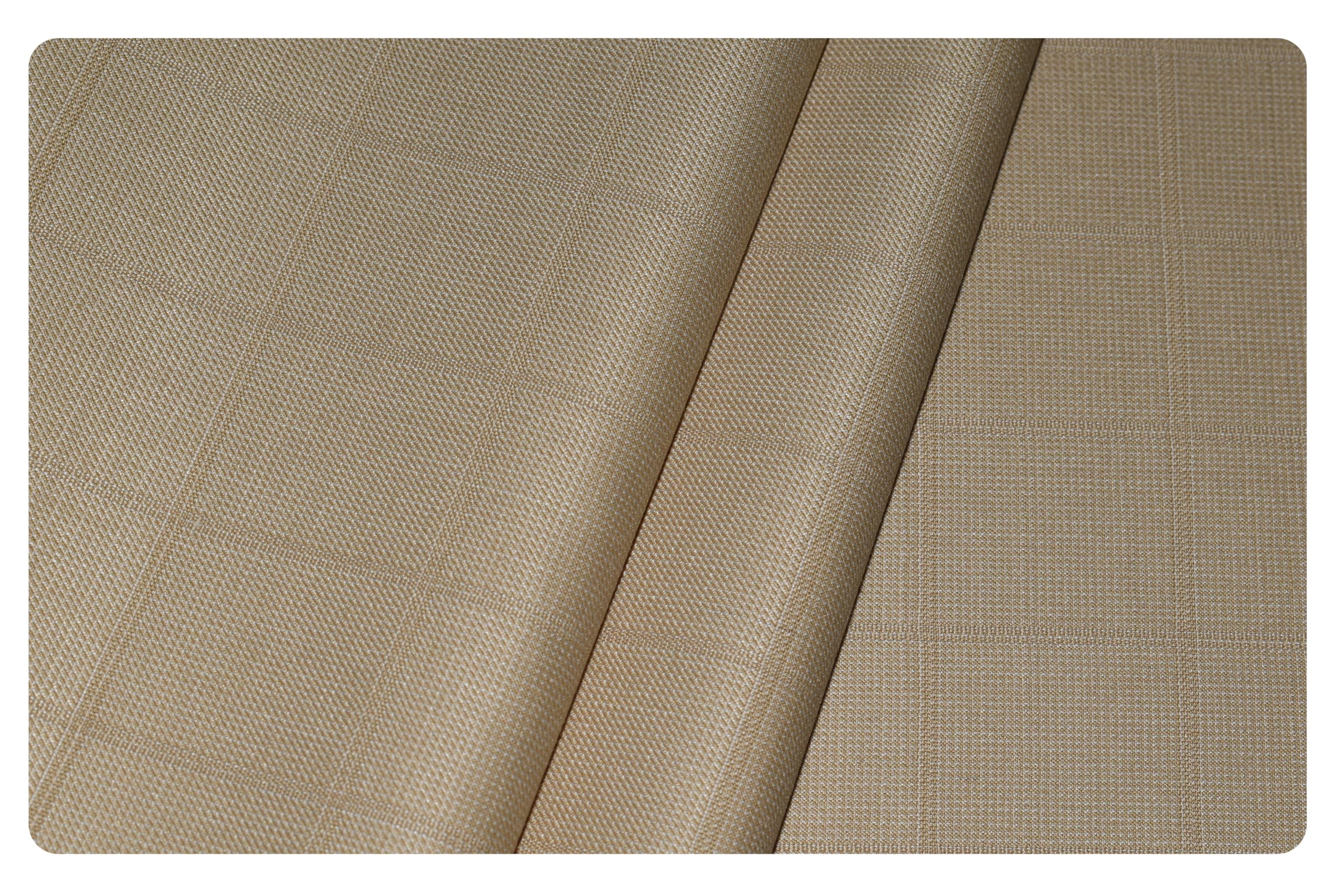arvind Men's Super 100's Merino Wool Checkered Unstitched Trouser Fabric (Beige, WL62BG1)-picture-14