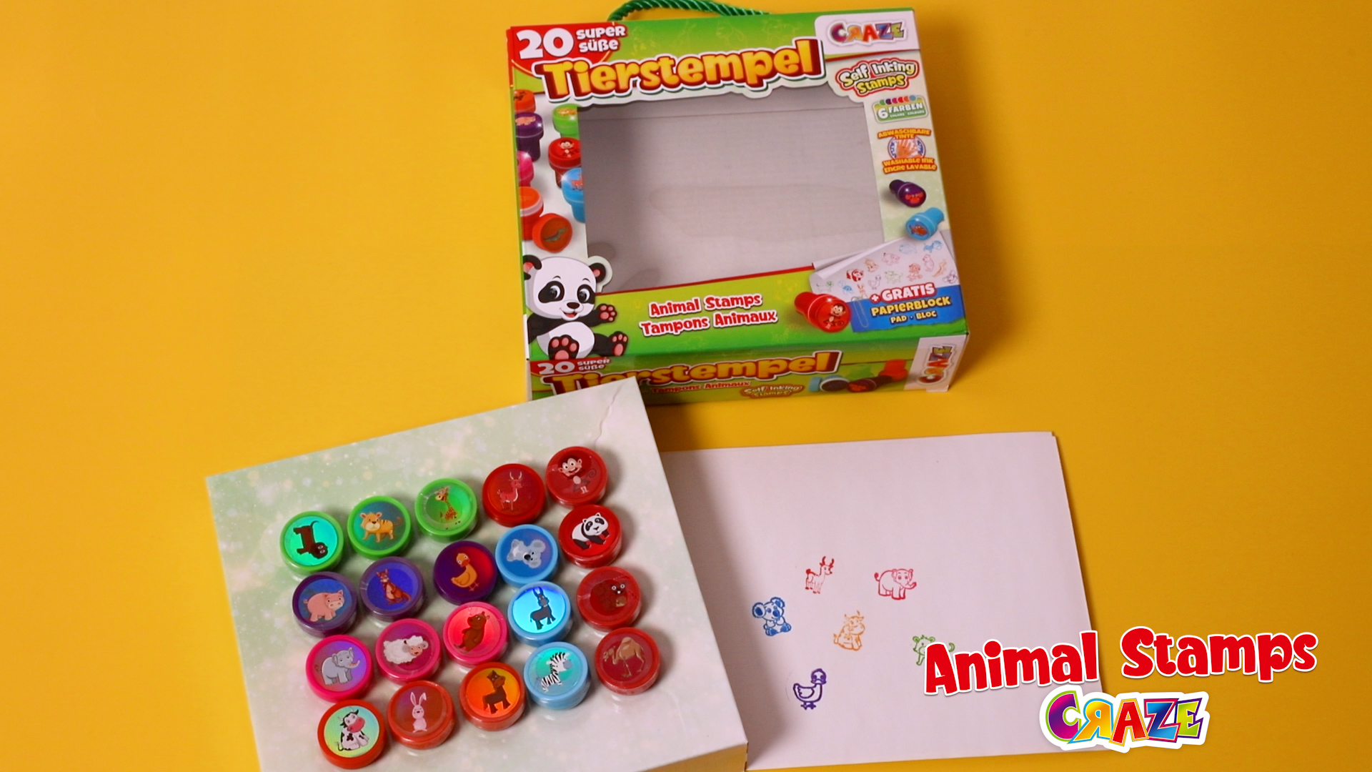 Collazoey 36 Pezzi Timbri bambinii, Set timbri Animali Multicolori, timbri autoinchiostranti per Bambini, Regali per Feste Compleanno per Bambini, riempitivo per Sacchetti Regalo, premi in Classe
