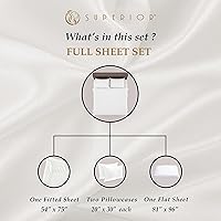 Vista 3 de Superior Juego de sábanas de algodón egipcio de 4 piezas, 700 hilos, ecológicas, sábanas sostenibles, básicos ultrasuaves, sólido, sábana bajera