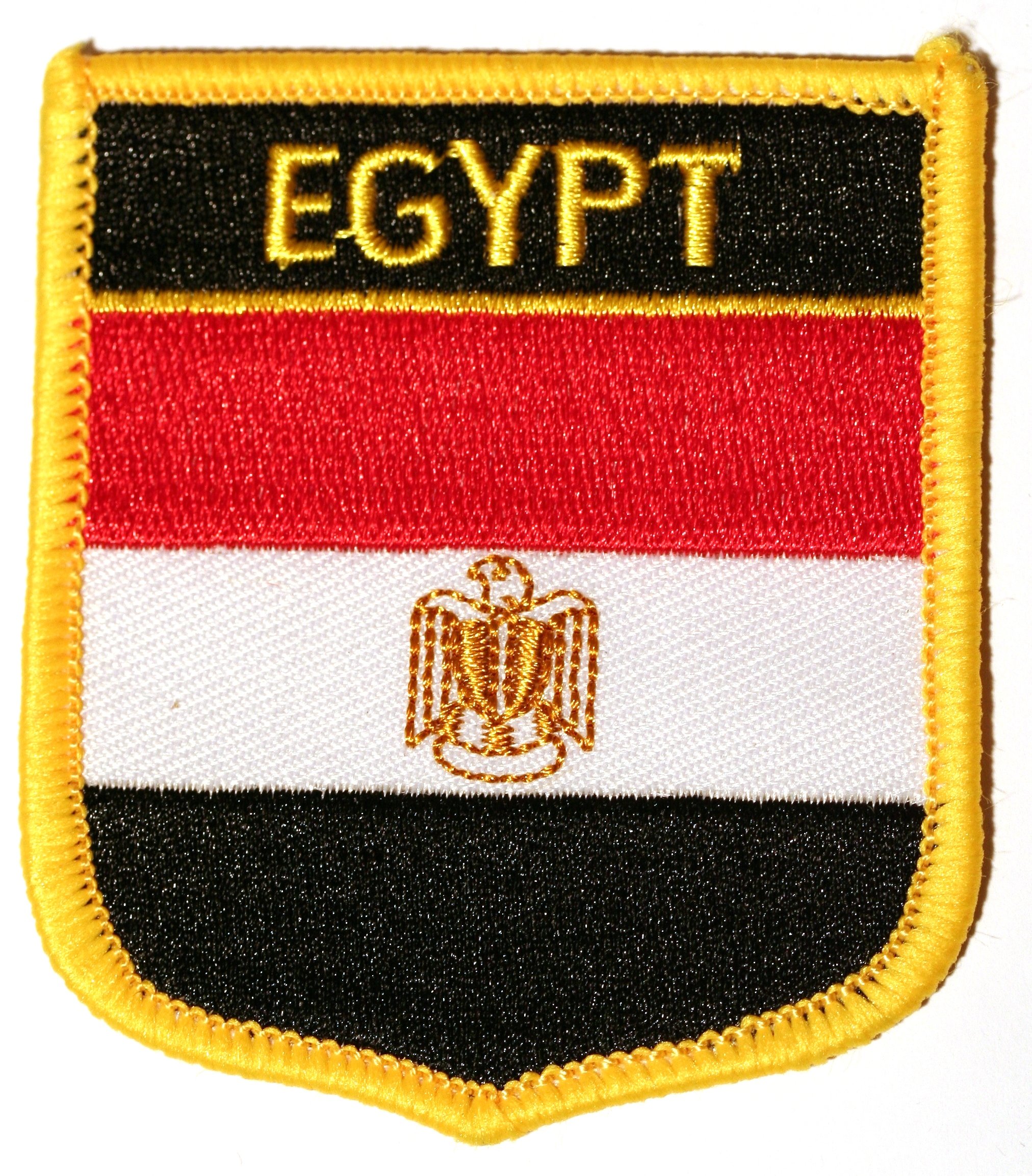 Buxton's Badges Egypt Embroidered Shield Flag Patch