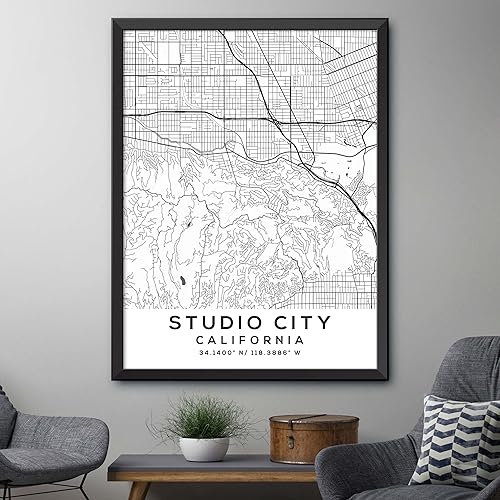 Miniatura 4 de Mapa de Studio City, California, Light 2 (18x24)