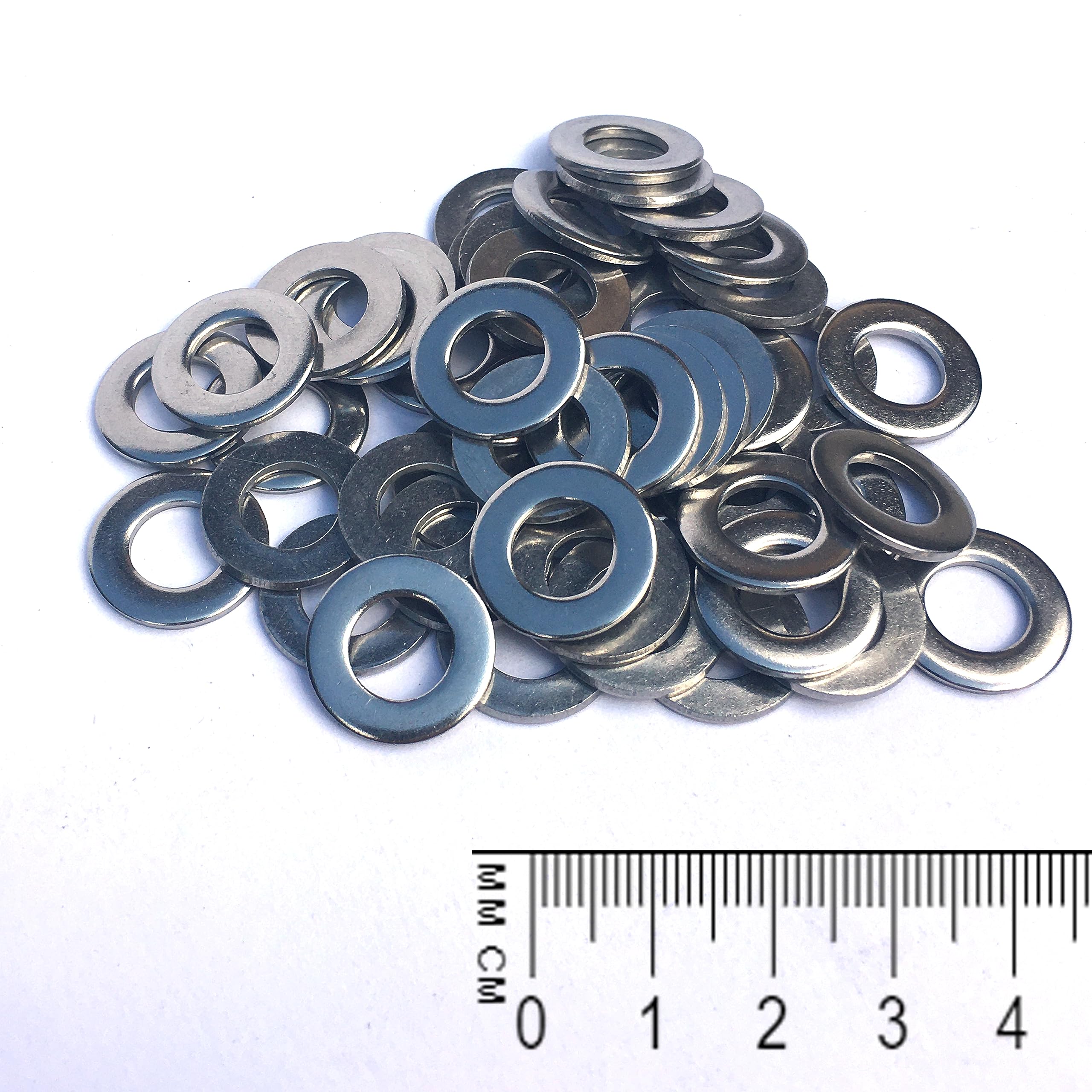 Standard Washers M8 Stainless Steel Pack of 25, Plastic-Free Packaging Schrauben4Life, A2-70, DIN125 Stainless Steel - Image 2