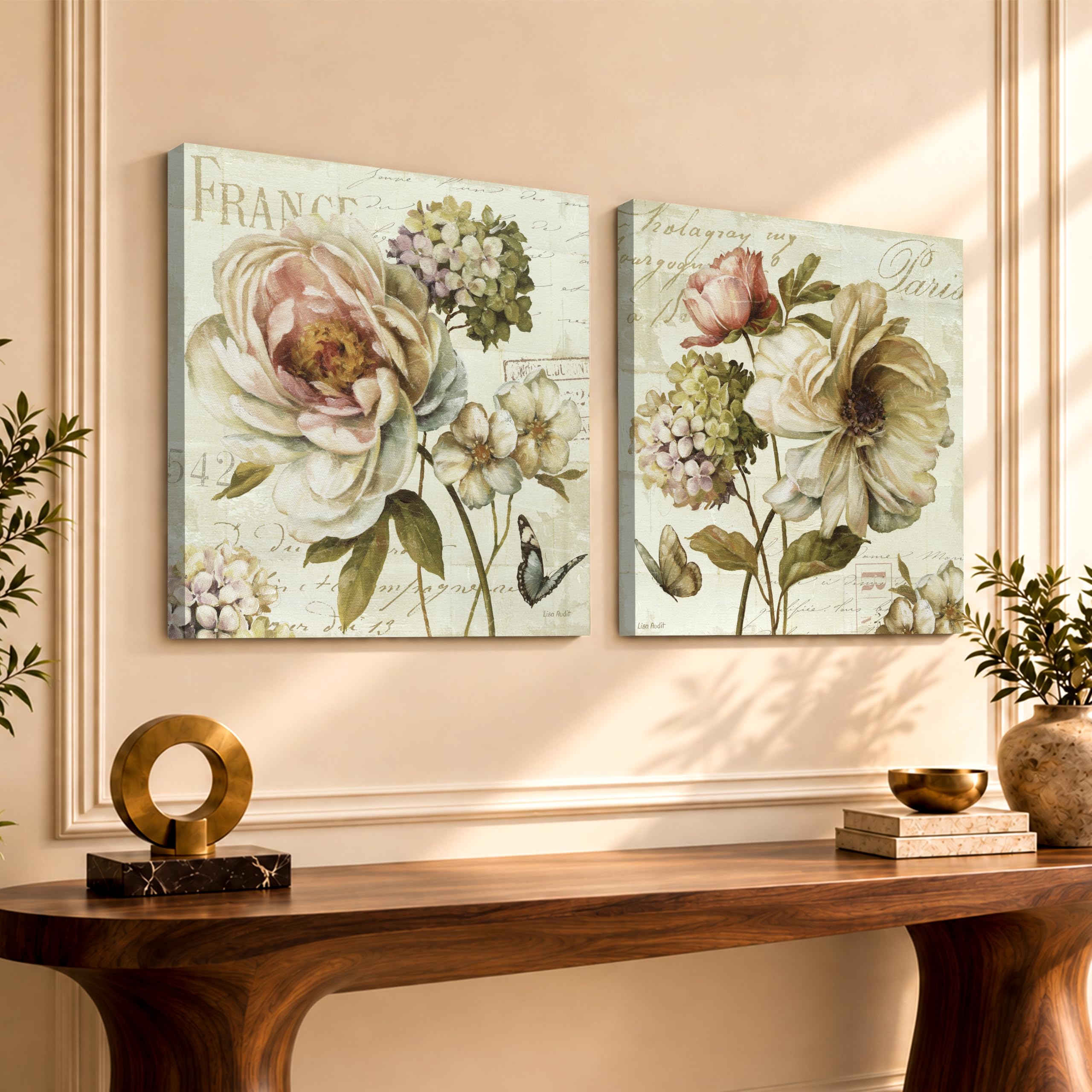 Vintage Floral Canvas Painting - Wall Art -31 Vintage Floral Canvas Painting - Wall Art -31