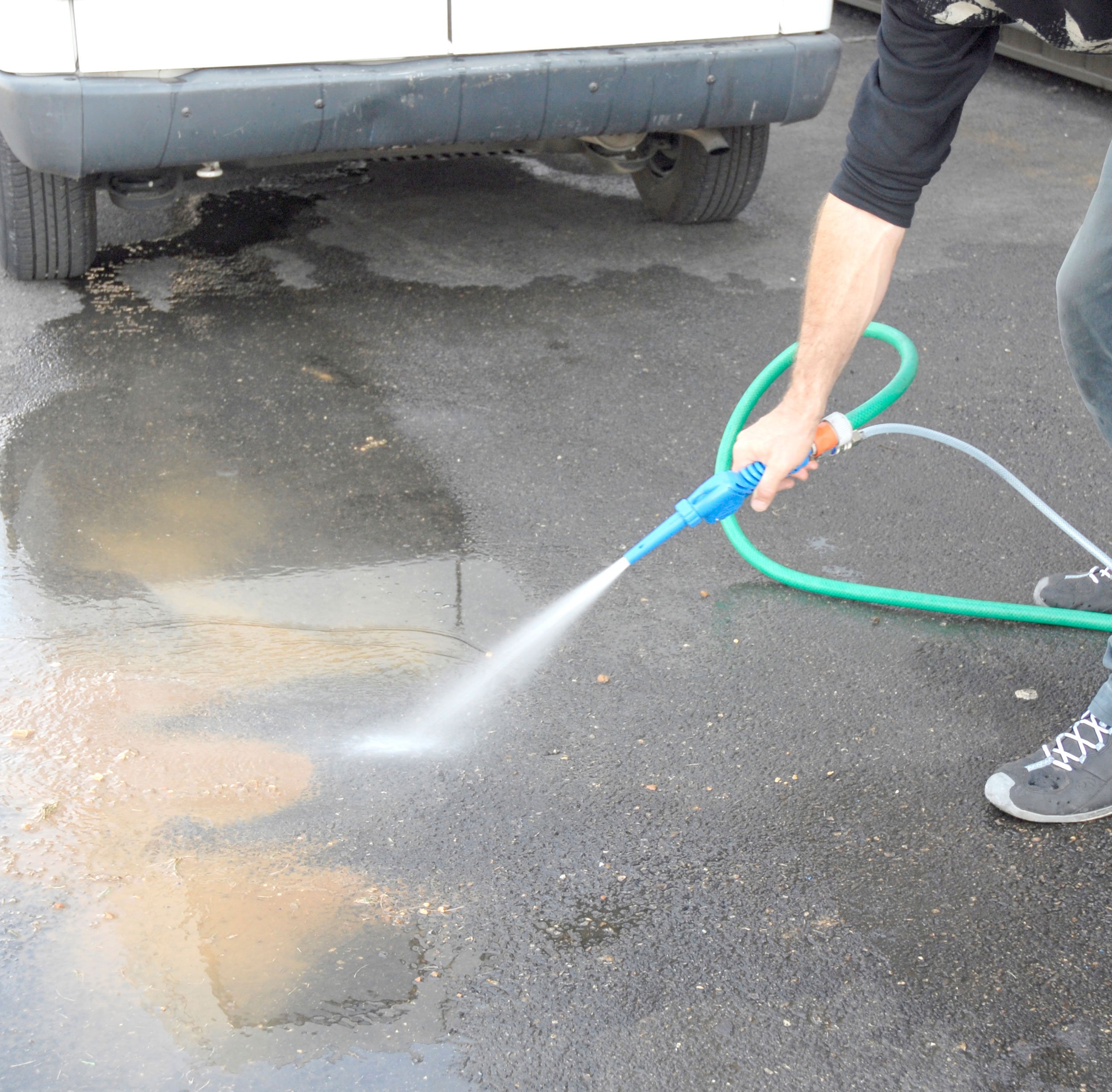 Mecafer 150047 La lance de lavage pro avec entrée tuyau d'eau cannelée ø 15 mm