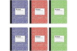Oxford Marble Composition Notebooks 6-Pack | College Ruled Paper