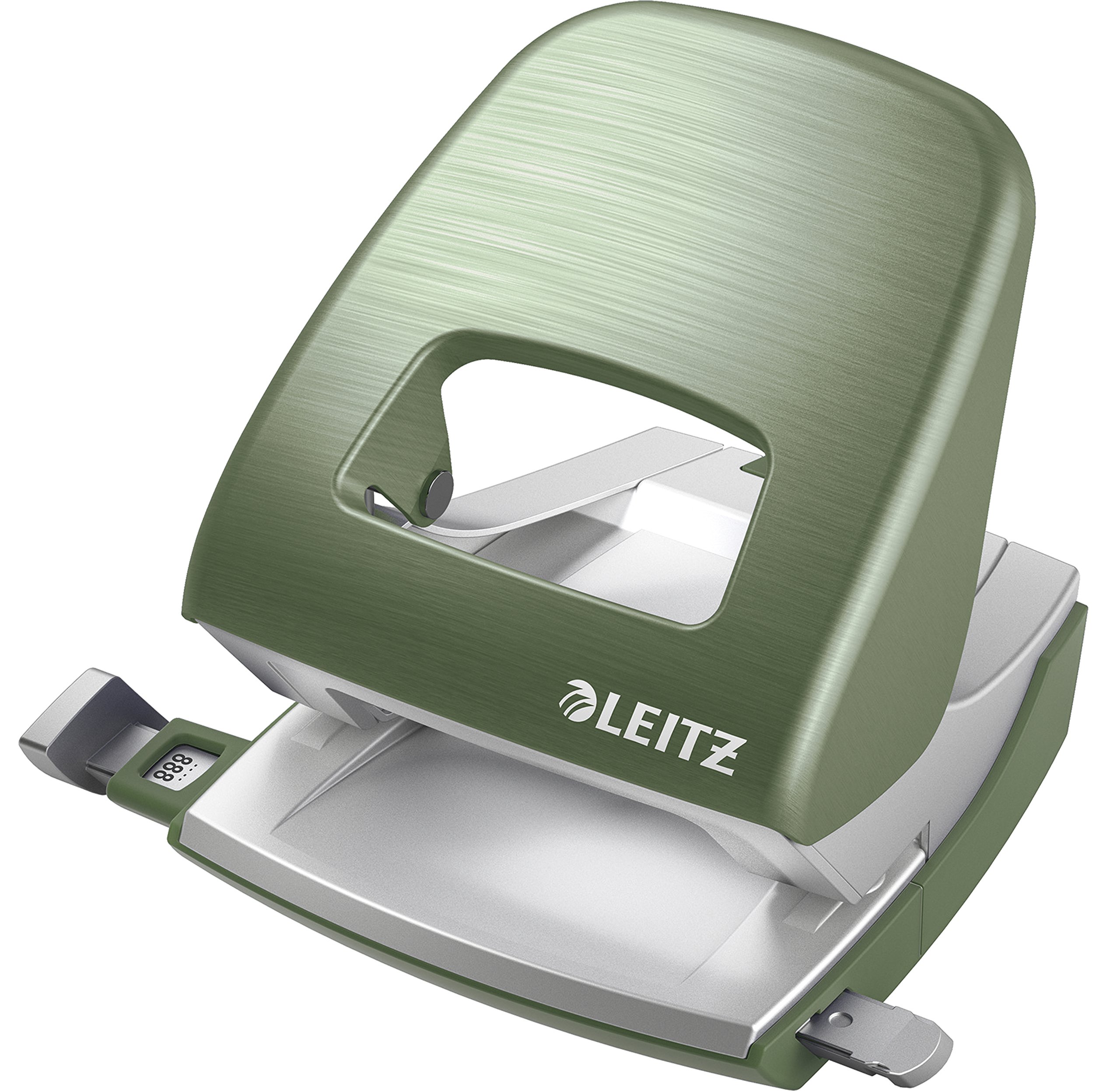Leitz Locher (seladon grün, Locher + Heftgerät)
