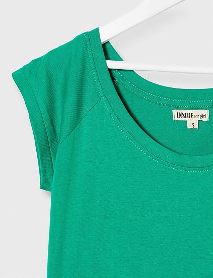 T-Shirt Donna Rosso Basic | Maglietta Girocollo In Cotone 100% A Maniche Corte - Lavabile In Lavatrice - 3