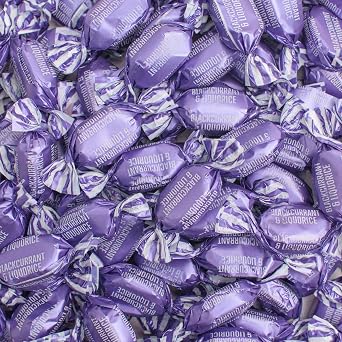 Blackcurrant & Liquorice - 1KG Bulk Bag - Blackcurrant and Liquorice Sweets - The Sweet Jar Co.