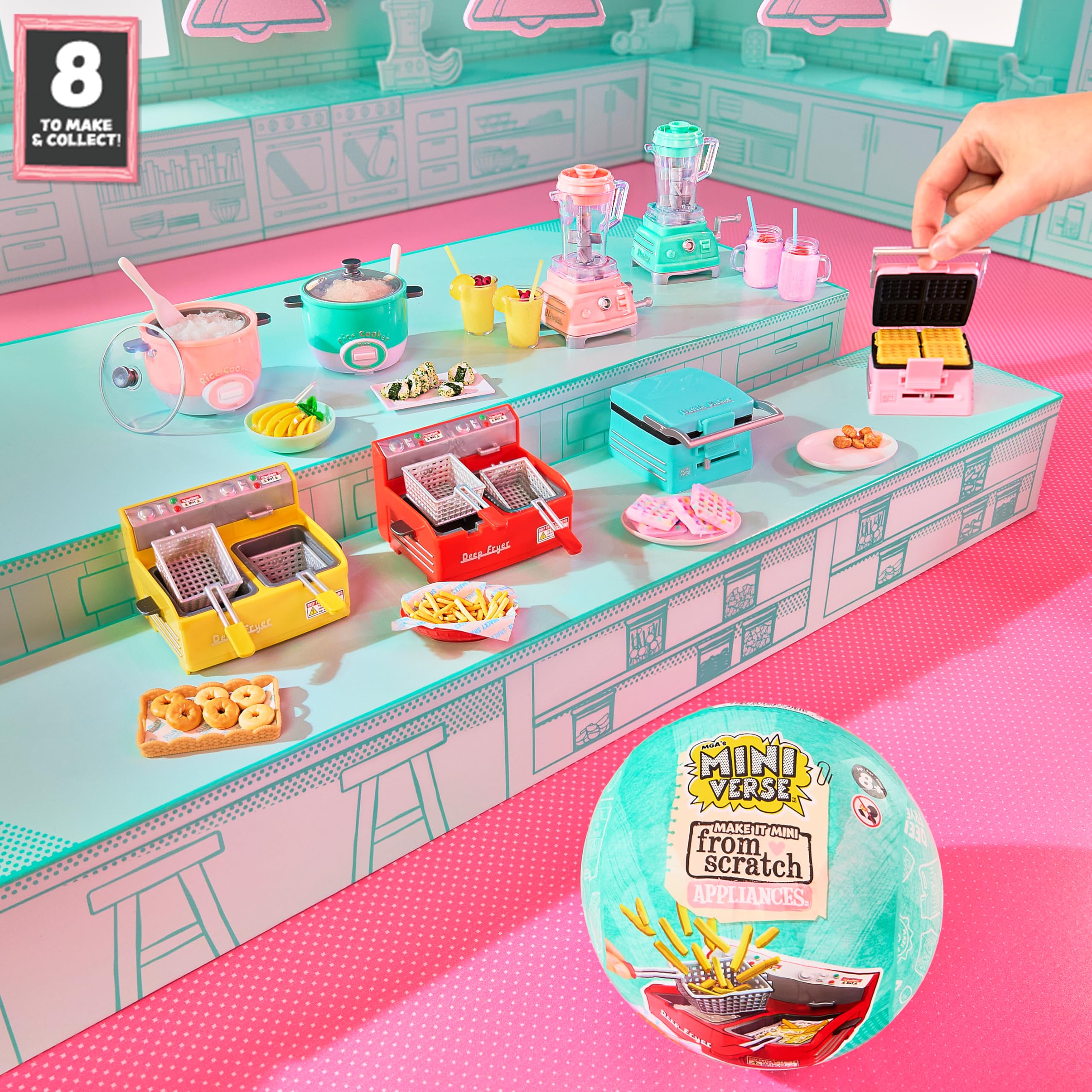 MGA's Miniverse Make It Mini from Scratch Appliances Serie 3 – Richtig Funktionierende Mini-Geräte, DIY Kunstharz-Bastelspiel, Küchen-Spiel, Nicht Essbar – für Sammler & Kinder ab 8 Jahren