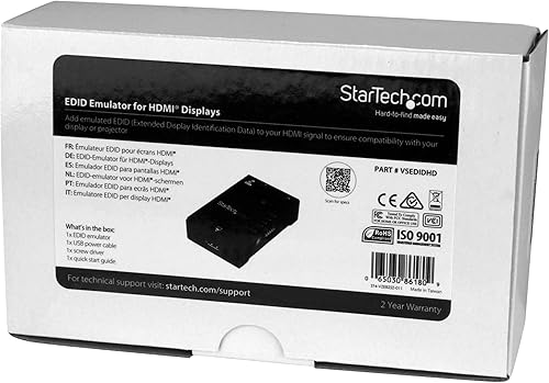 Miniatura 6 de StarTech.com Emulador EDID para pantallas HDMI - Copia de datos de identificación de pantalla extendida - 1080p (VSEDIDHD)