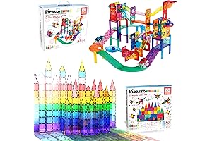 108pc PicassoTiles 2 in 1 Marble Run Car Race108