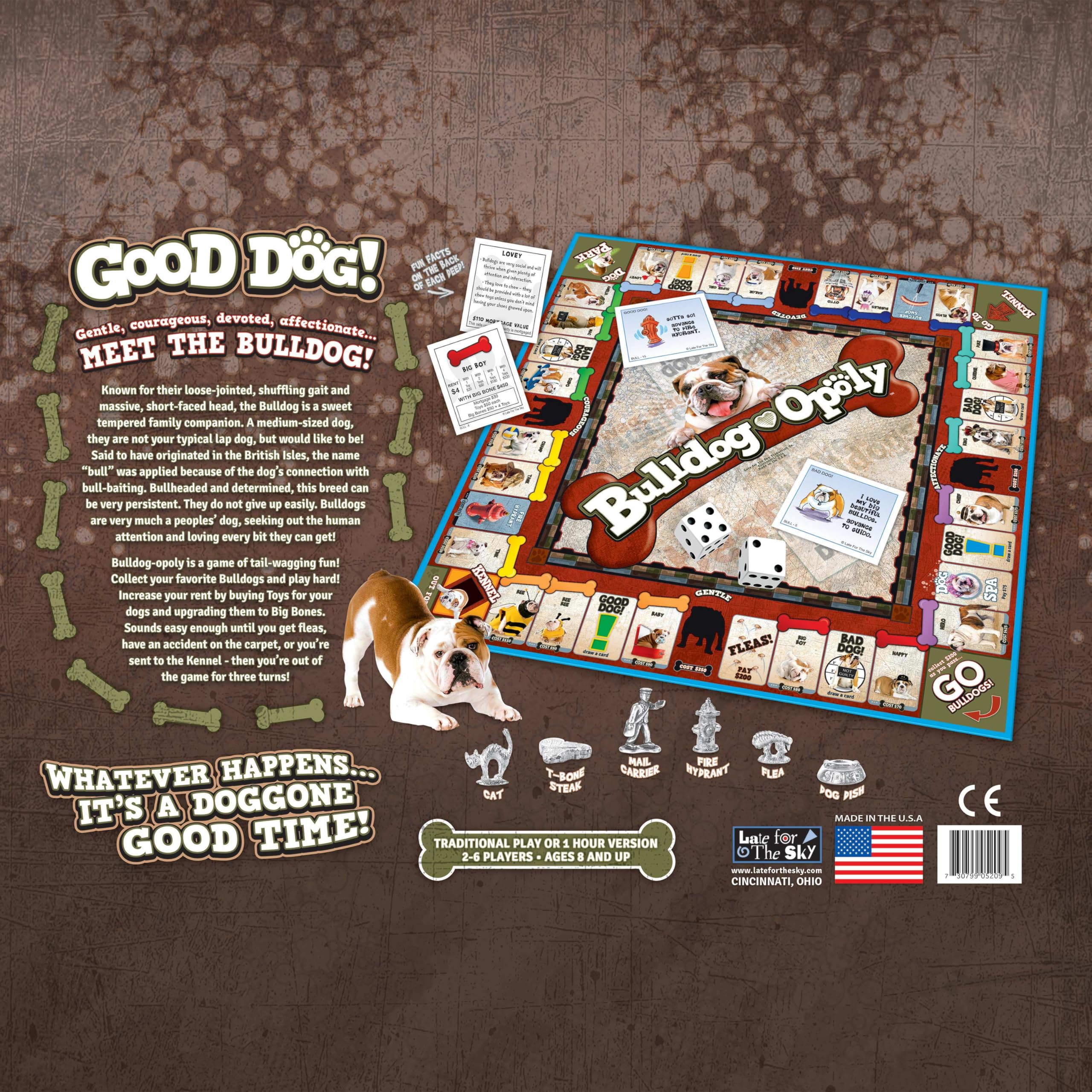 Gioco Da Tavolo Dog-Opoly – Gioco Di Commercio Proprietà A Tema Cani, Per 2-6 Giocatori, Da 8 Anni In Su