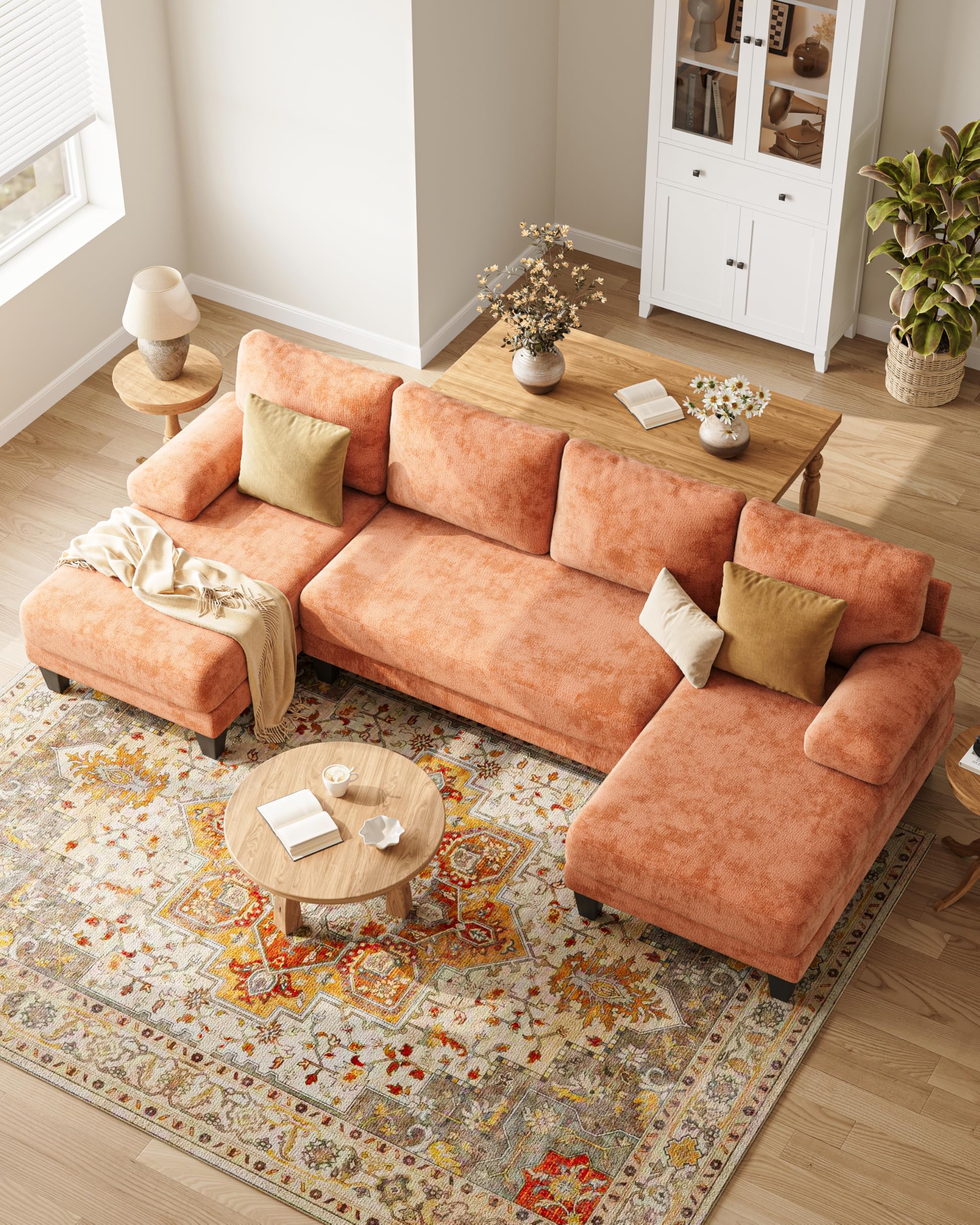 TROMIRY U-Shaped Sectional Couches for Living Room | 112 Inch Modern Sectional C — product photo