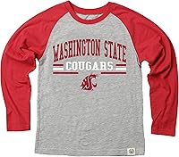 Vista 66 de Wes and Willy NCAA playera raglán de manga larga para niños