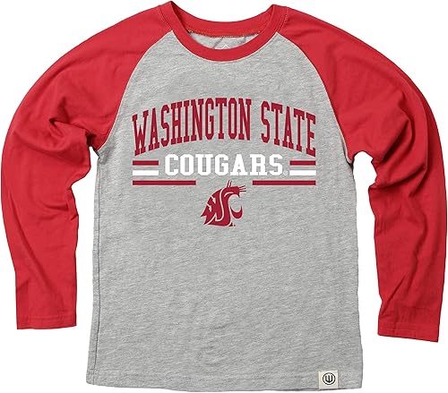 Miniatura 66 de Wes and Willy NCAA playera raglán de manga larga para niños