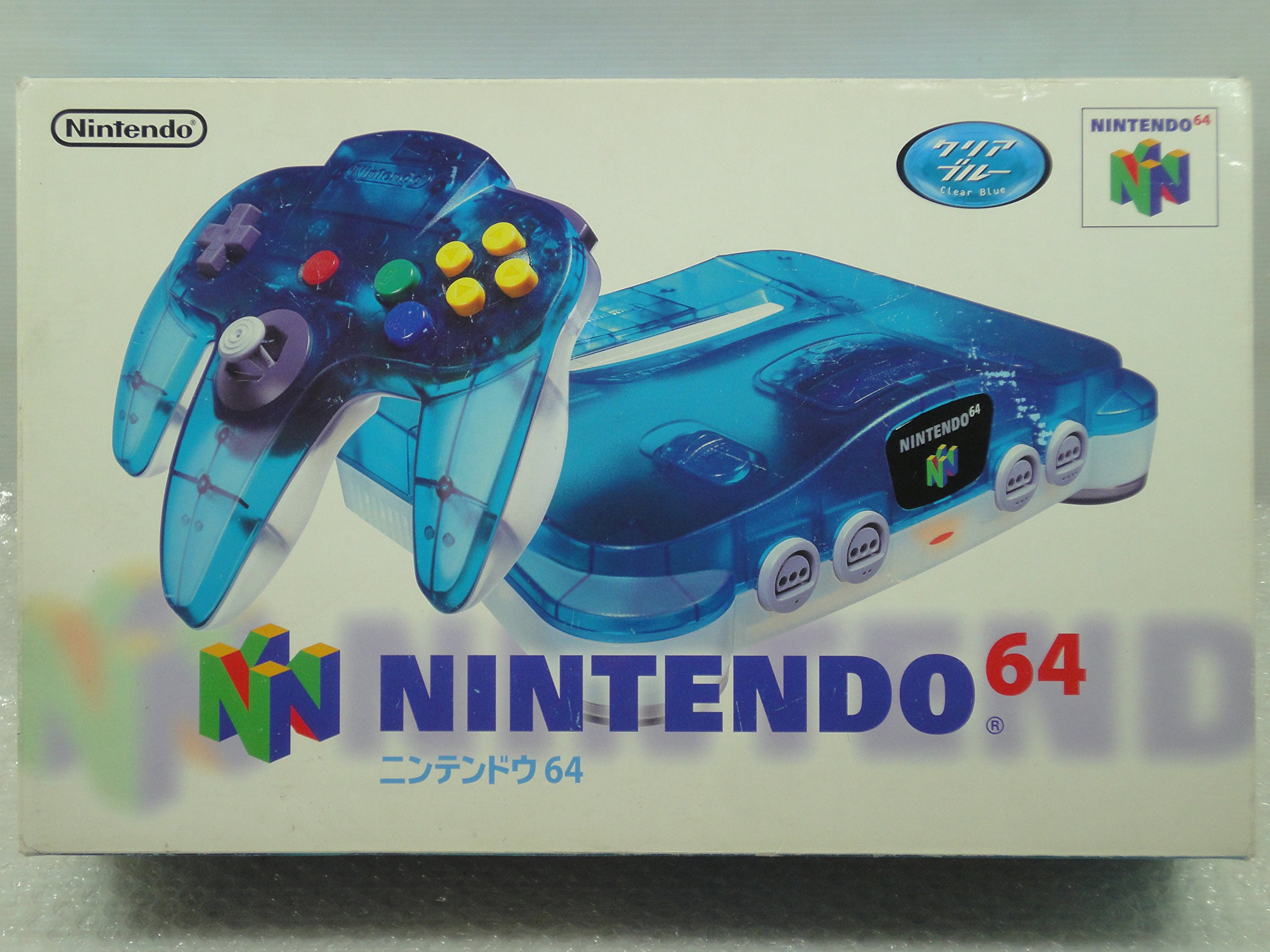 Console N64 Clear Blue + Super Mario 64
