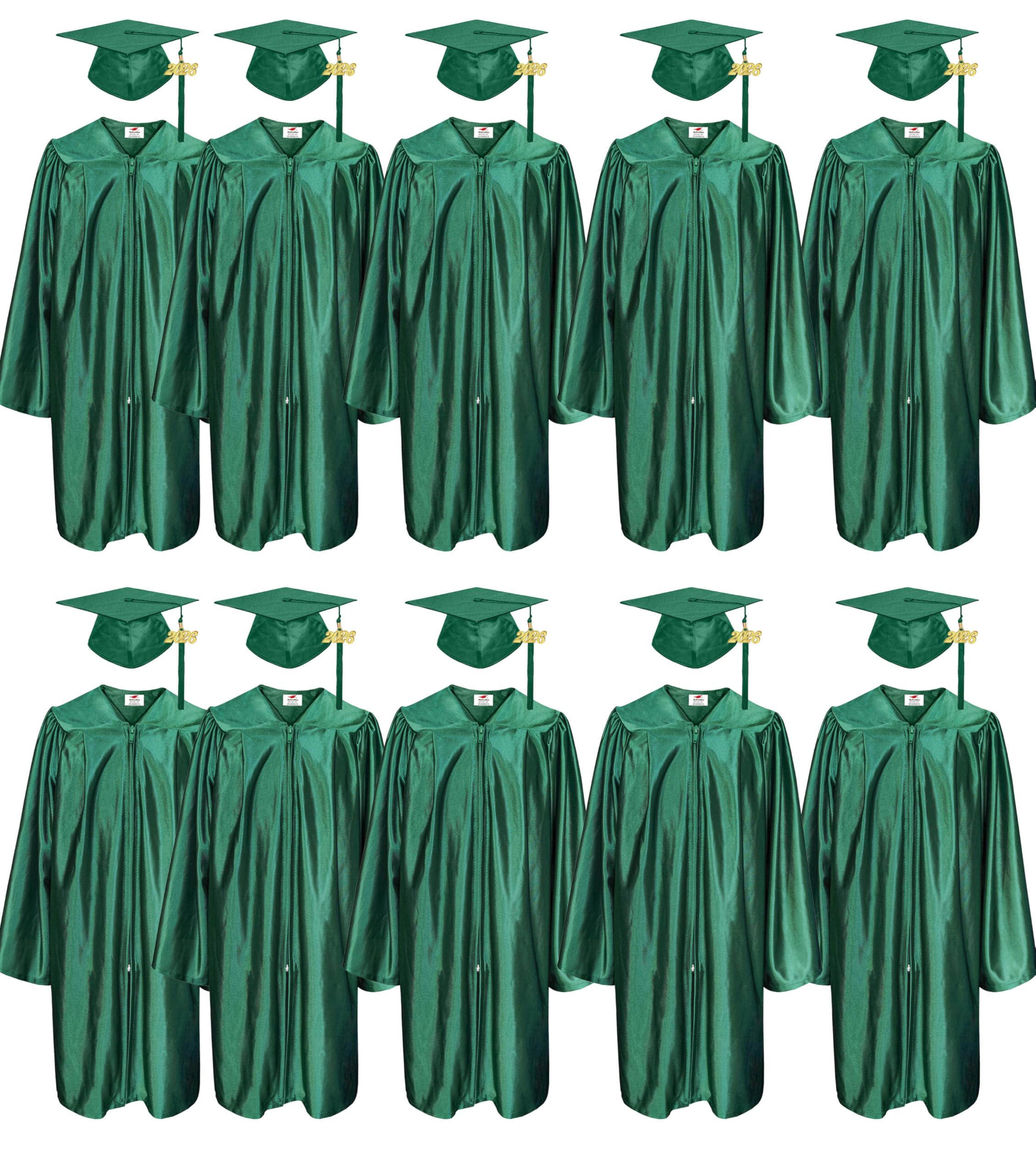 Snapklik.com : 10 Set Shiny Kindergarten & Preschool Graduation Gown ...