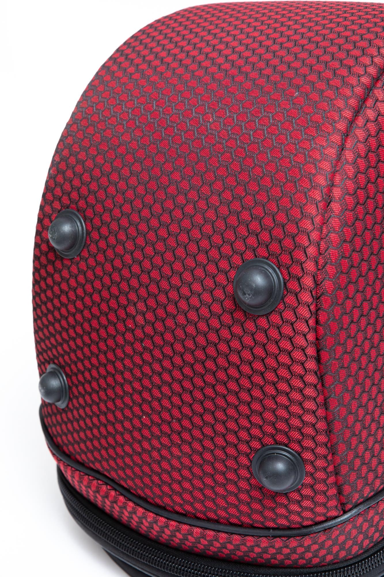 Saz Baglama-Tasche OXY gepolsterte Gigbag, sichere und starre Hülle, starker Reißverschluss, Rot