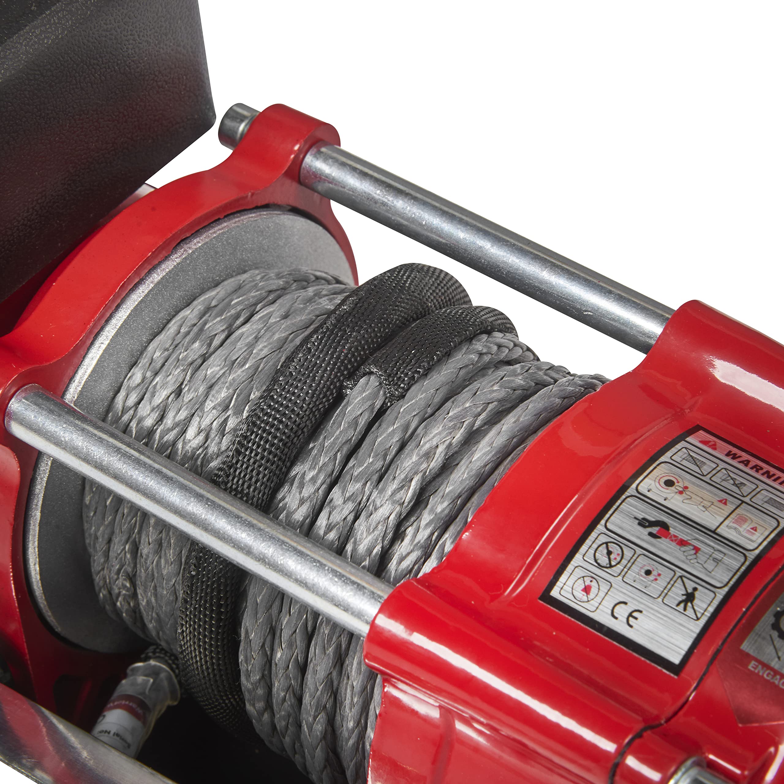 Stealth 3500lb 12v Kabellose Budget-Bergeseilwinde - Kraftvoller Wickelmotor - Vollstahl-Getriebe - Schwere Solenoid, Montageplatte, Drahtlose Fernbedienungen - Benutzerfreundlich - Synthetikseil