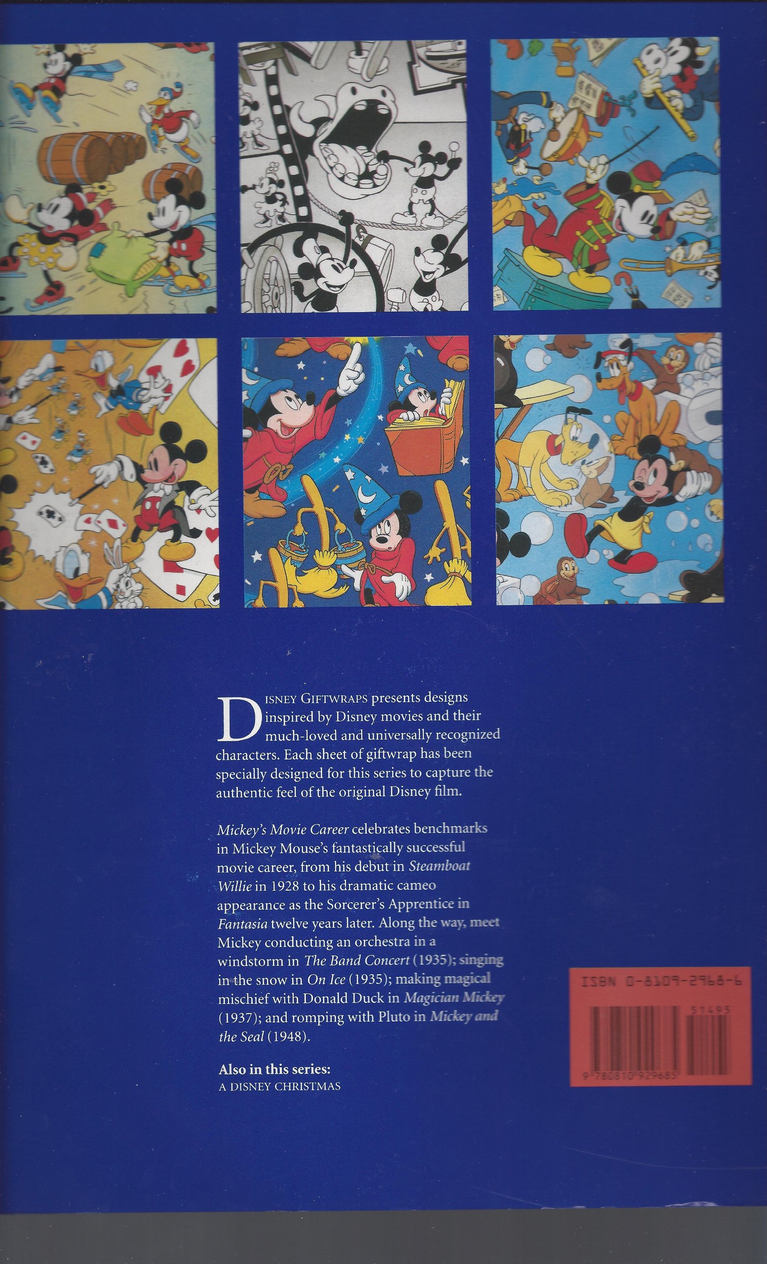 Disney Giftwraps Mickey's Movie Career: 12 Full-Color, Tear-out Sheets, Each Sheet 4 Times Book Size