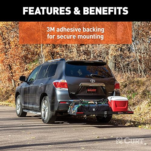 Miniatura 5 de CURT 53201 Tiras de luz LED auxiliares automotrices para portador de carga de enganche, portabicicletas, paquete de 2