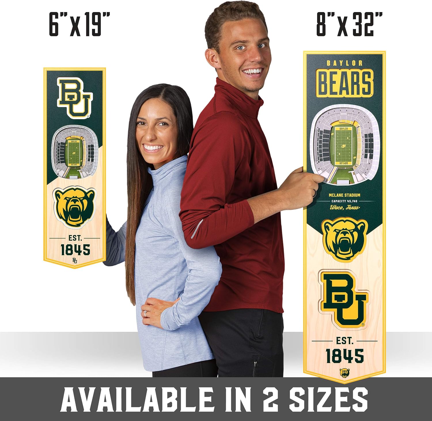YouTheFan NCAA 3D StadiumView 8x32 Banner