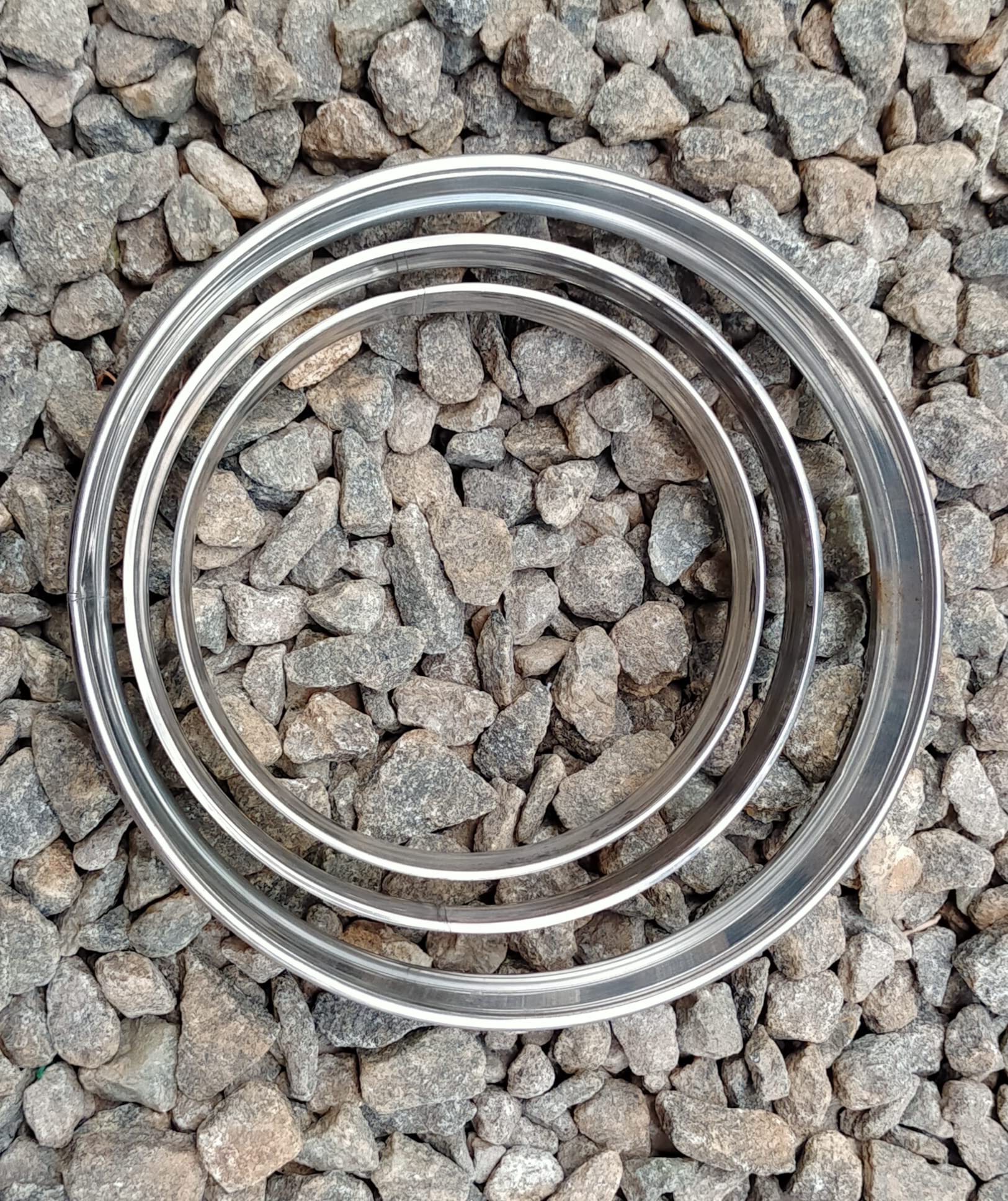 Stainless Steel Patila Ring Set - Heat Protection -5