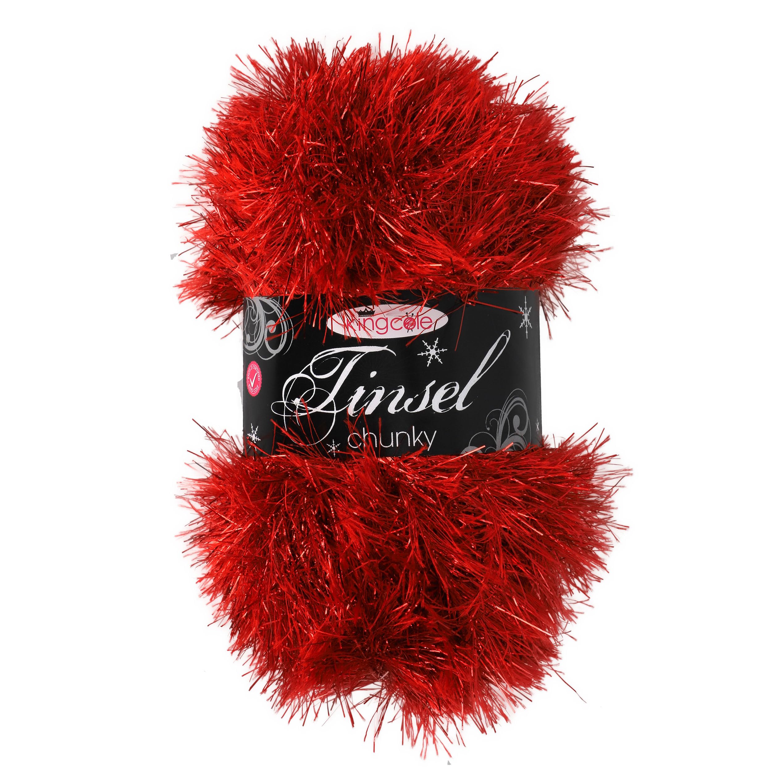 King Cole Tinsel Chunky - Red Delight (3902)