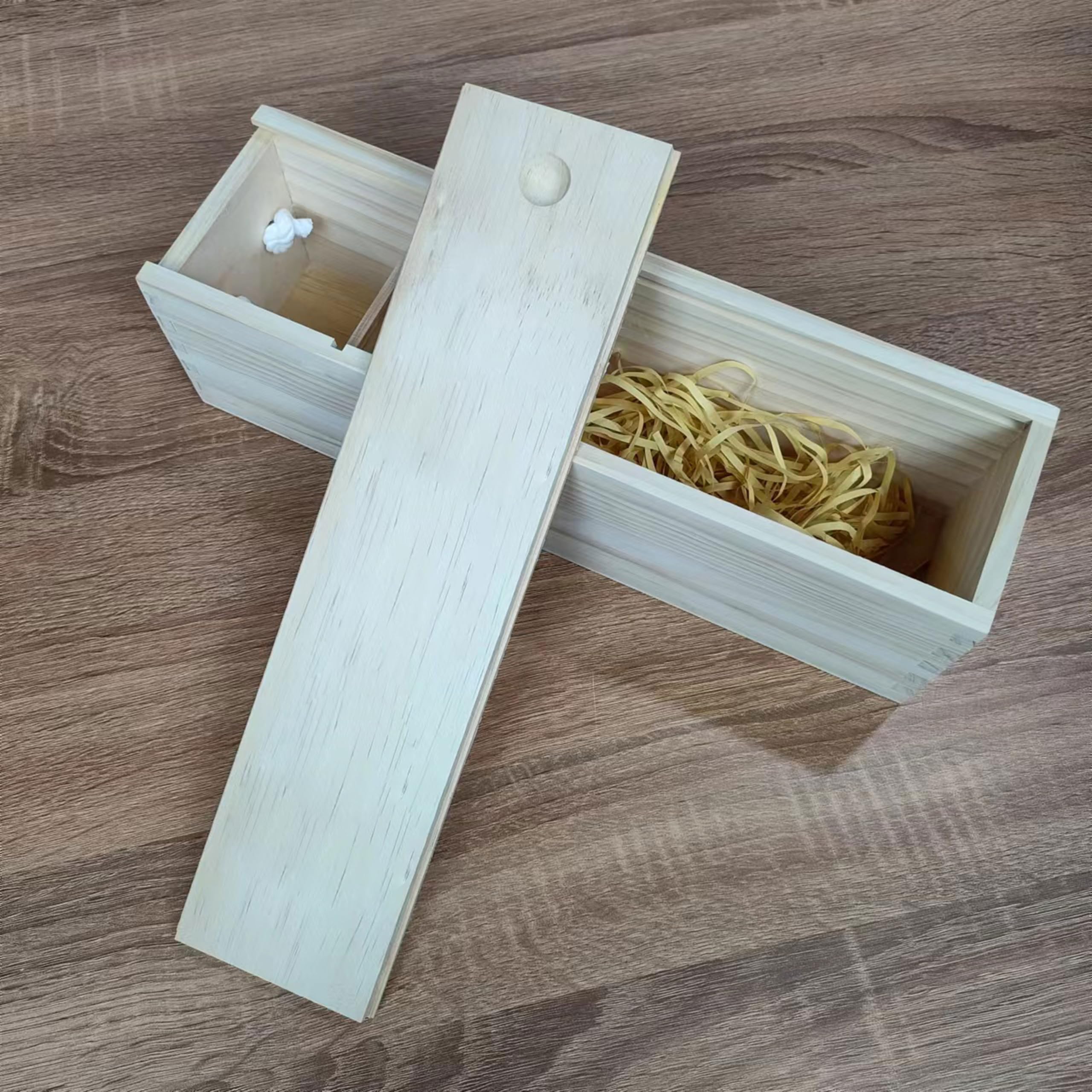 ARTAWEIN 3 cajas de vino de madera sin terminar con asas para manualidades, regalos, cumpleaños y fiestas de inauguración de la casa, personalizables con pintura, grabados e impresiones (13.7 x 4