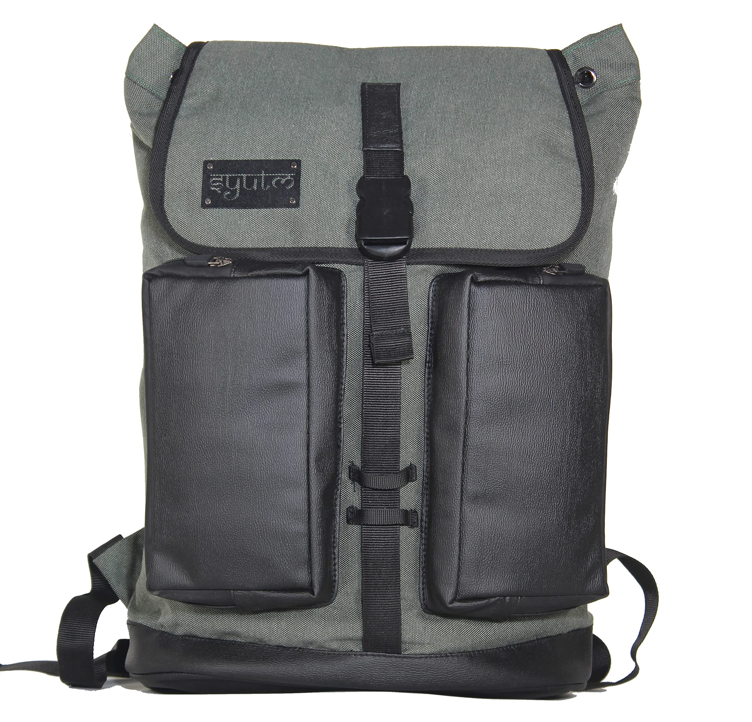 SYUTM Reuleaux Canvas Matty Backpack Leather Classic Travel Laptop Bag Laptop Office/School/Travel/Business Water Resistant - Fits Up to 15.6 Inch Laptop Notebook (Khaki Green) (B0B53QMDV8) Amazon Price History, Amazon Price Tracker