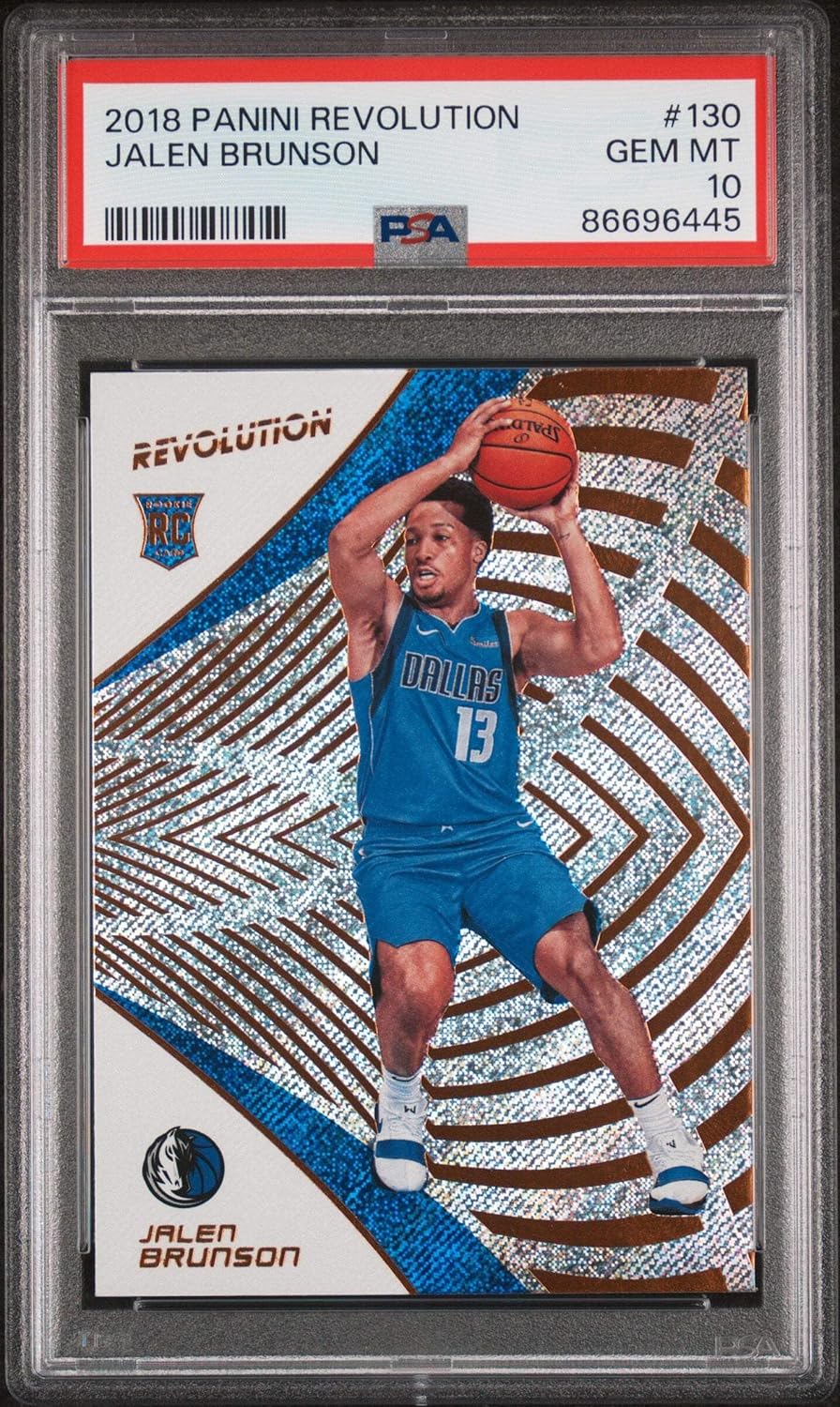 Graded 2018 Panini Revolution Jalen Brunson #130 Rookie RC Basketball Card PSA 10 Gem Mint