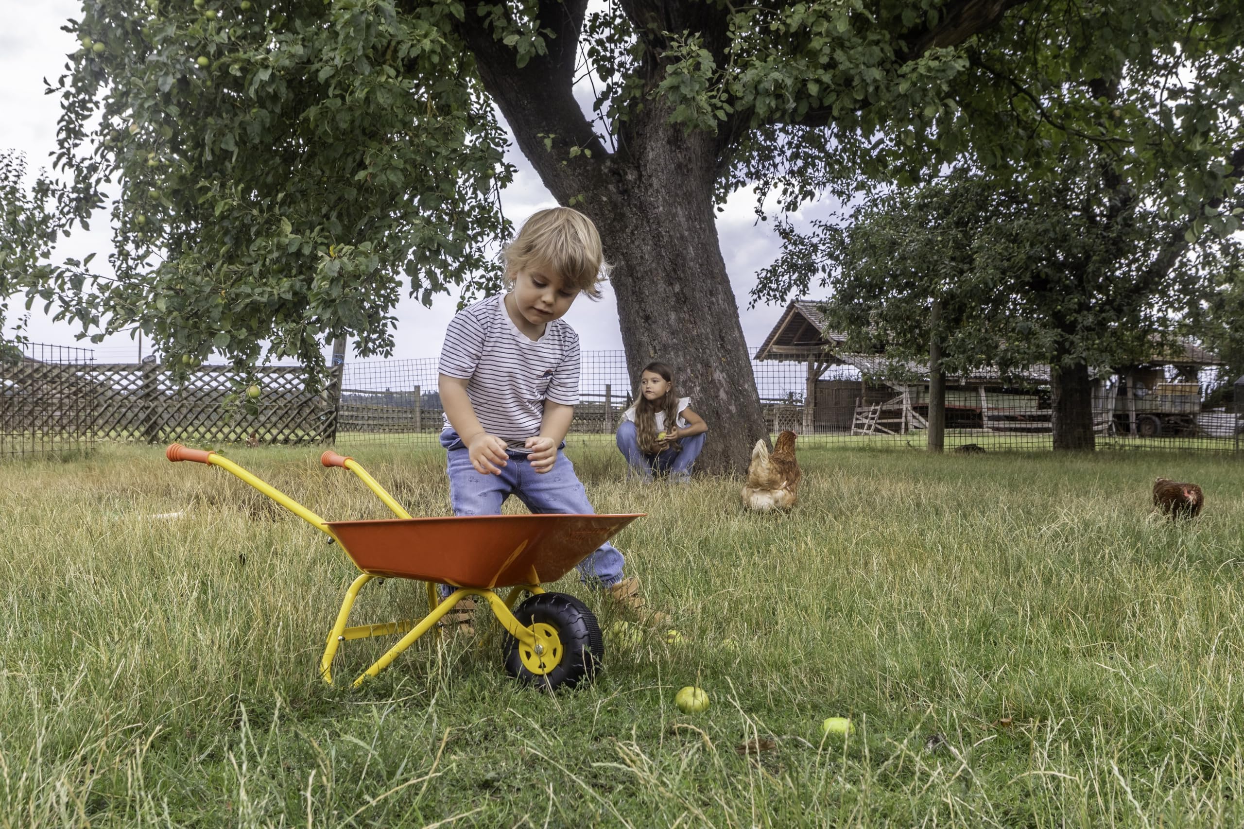 Outdoor Active 559 Brouette en métal Rouge pour Enfant